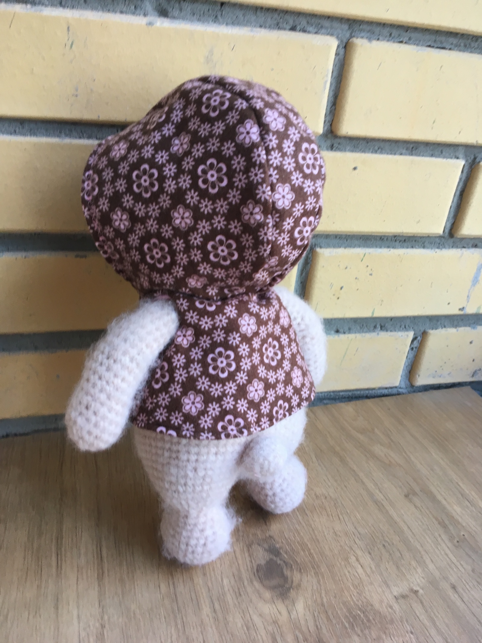 fashion teddy bear - My, Amigurumi, Crochet, Knitted toys, Handmade, Toys, Soft toy, Longpost