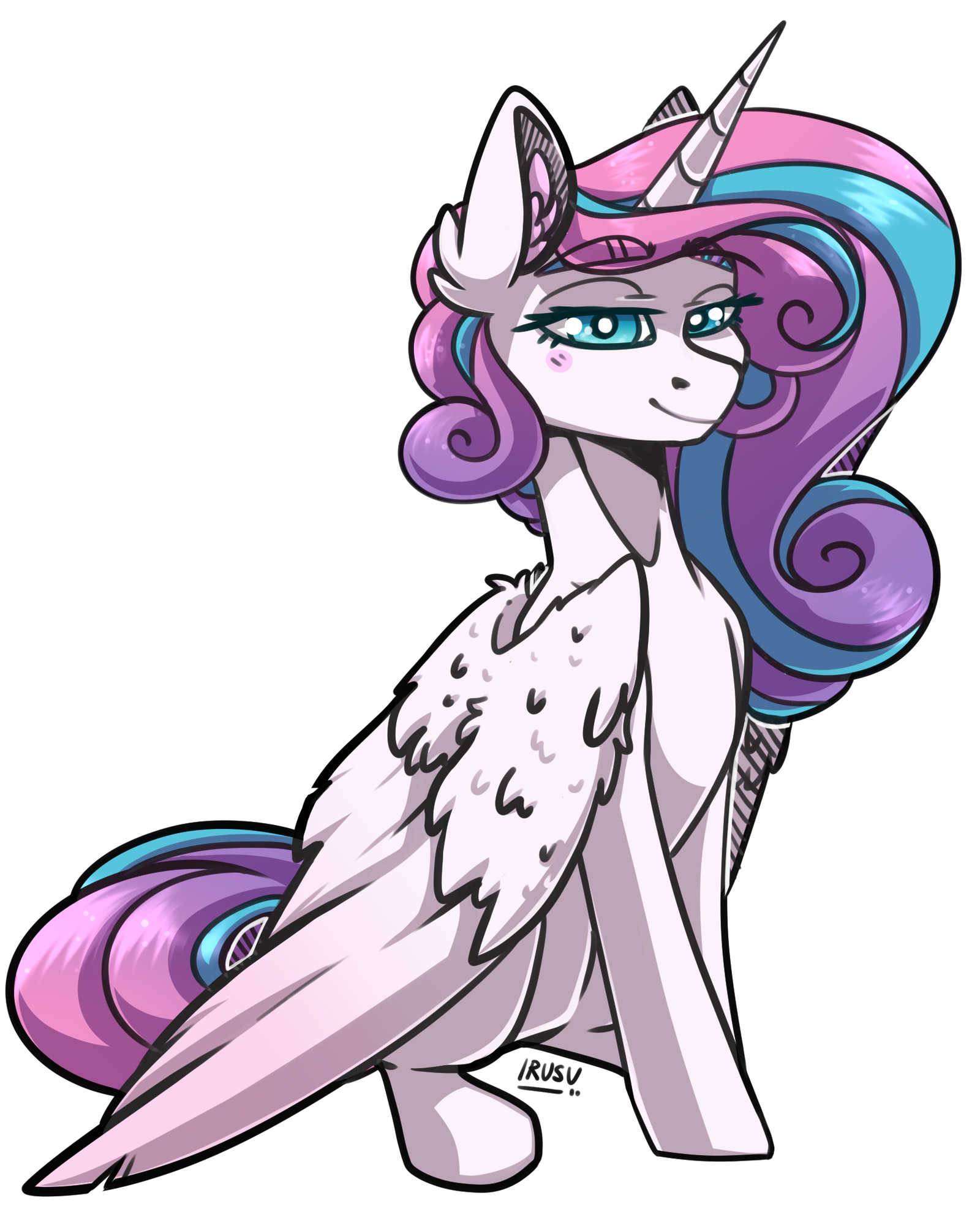 Флурри Харт - My Little Pony, PonyArt, Flurry Heart, Irusu