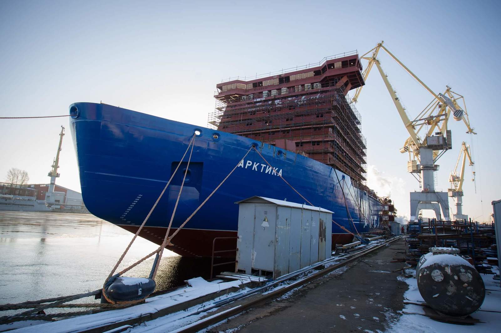 Mother Icebreaker - Icebreaker, Saint Petersburg, Baltic Shipyard, Matvienko, Tatiana Golikova, Elvira Nabiullina, 