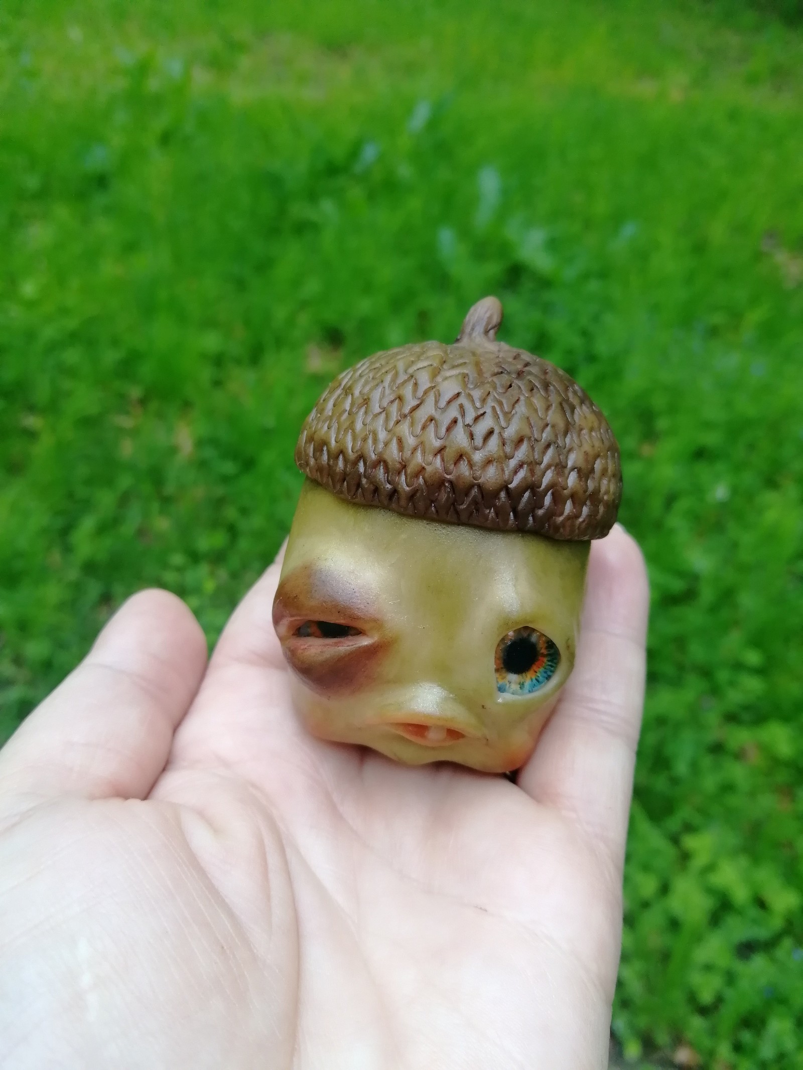 Acorn - My, Polymer clay, With your own hands, Needlework without process, Creation, Longpost