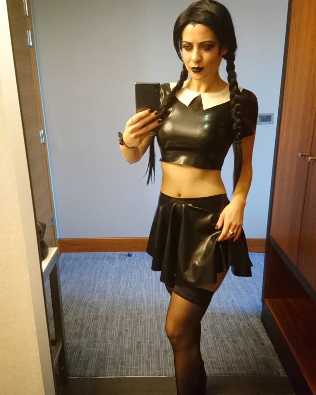 Wednesday Adams. - NSFW, Cosplay, Wensday Addams, The Addams Family, Sexuality, Beautiful girl, Longpost