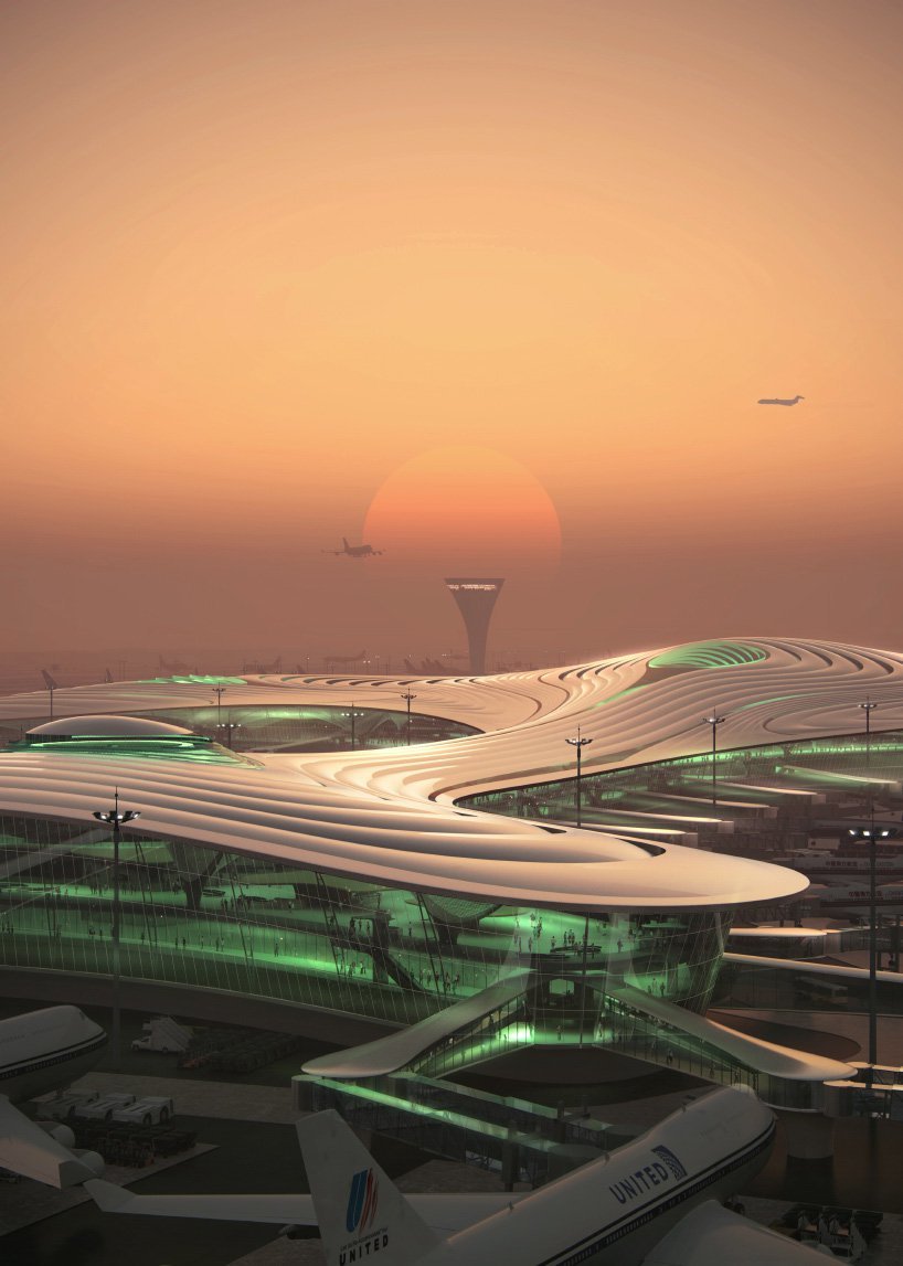 The project of a new airport terminal in the city of Harbin. - Harbin, China, The airport, Longpost