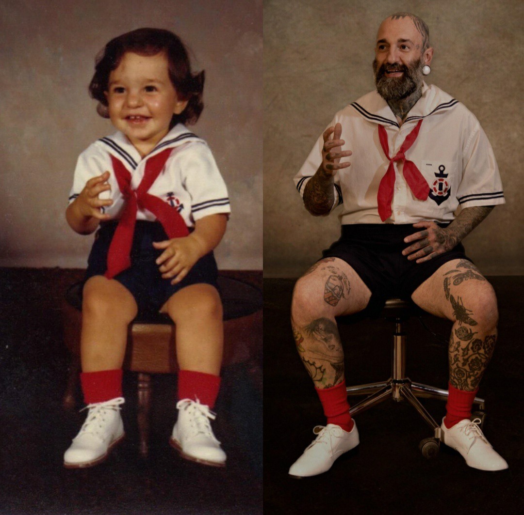 “Mom made costumes for me, 2 years old, and for me, 39 years old.” - The photo, It Was-It Was, Reddit