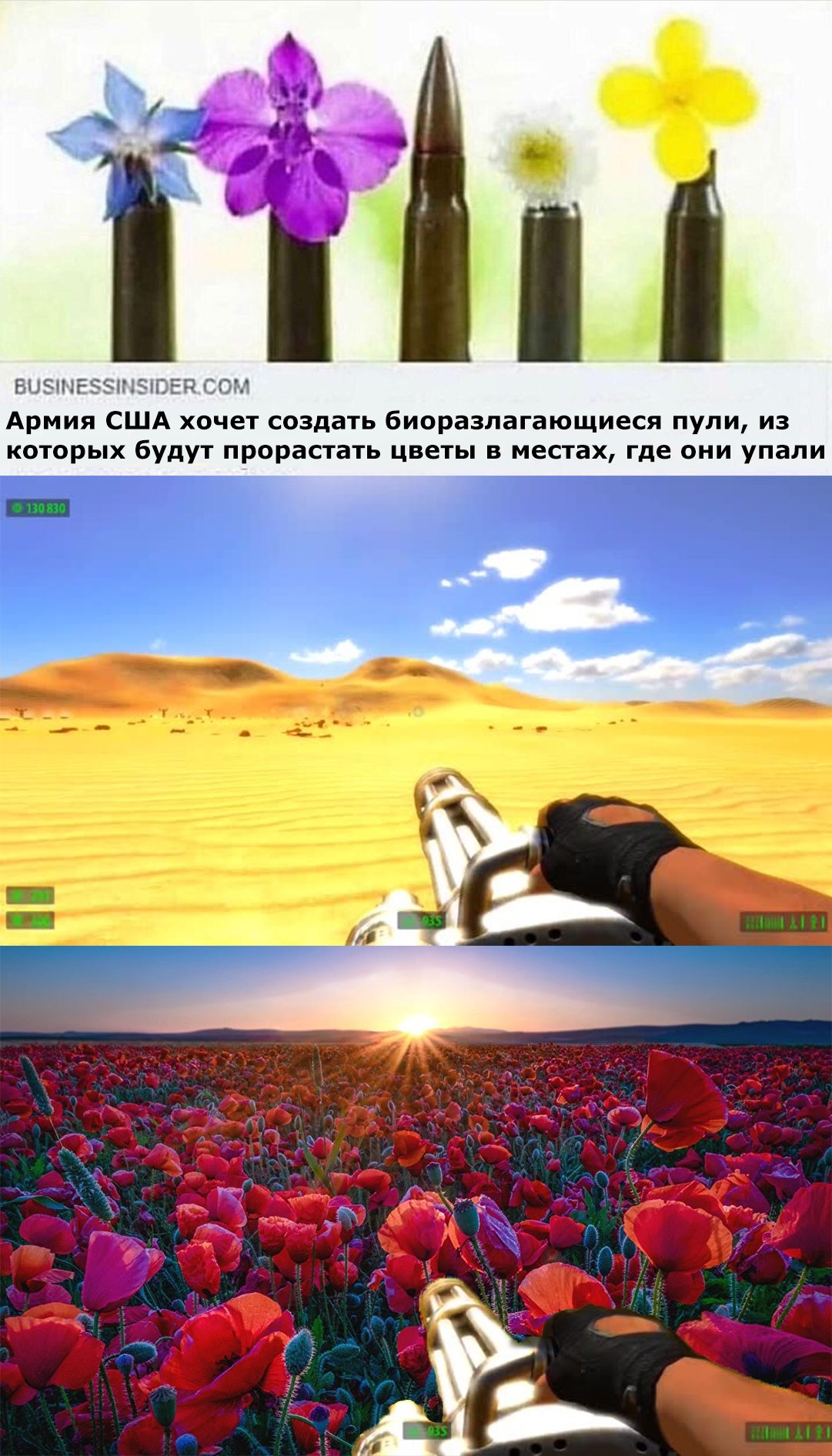 Elegant solution - Old games and memes, SIIM, Bullet, Games, Computer games, Serious sam, Flowers, Picture with text