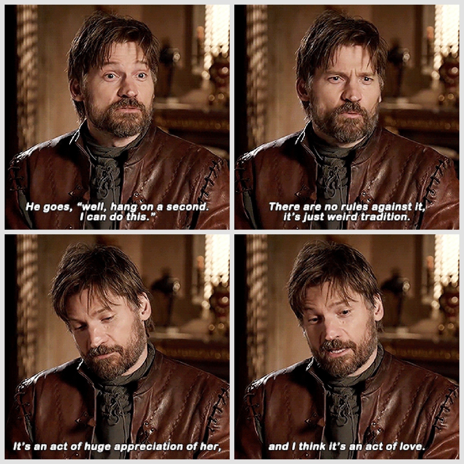 Act of chivalrous love - Game of Thrones, Game of Thrones season 8, Spoiler, Jaime Lannister, Brienne, Nikolai Koster-Waldau