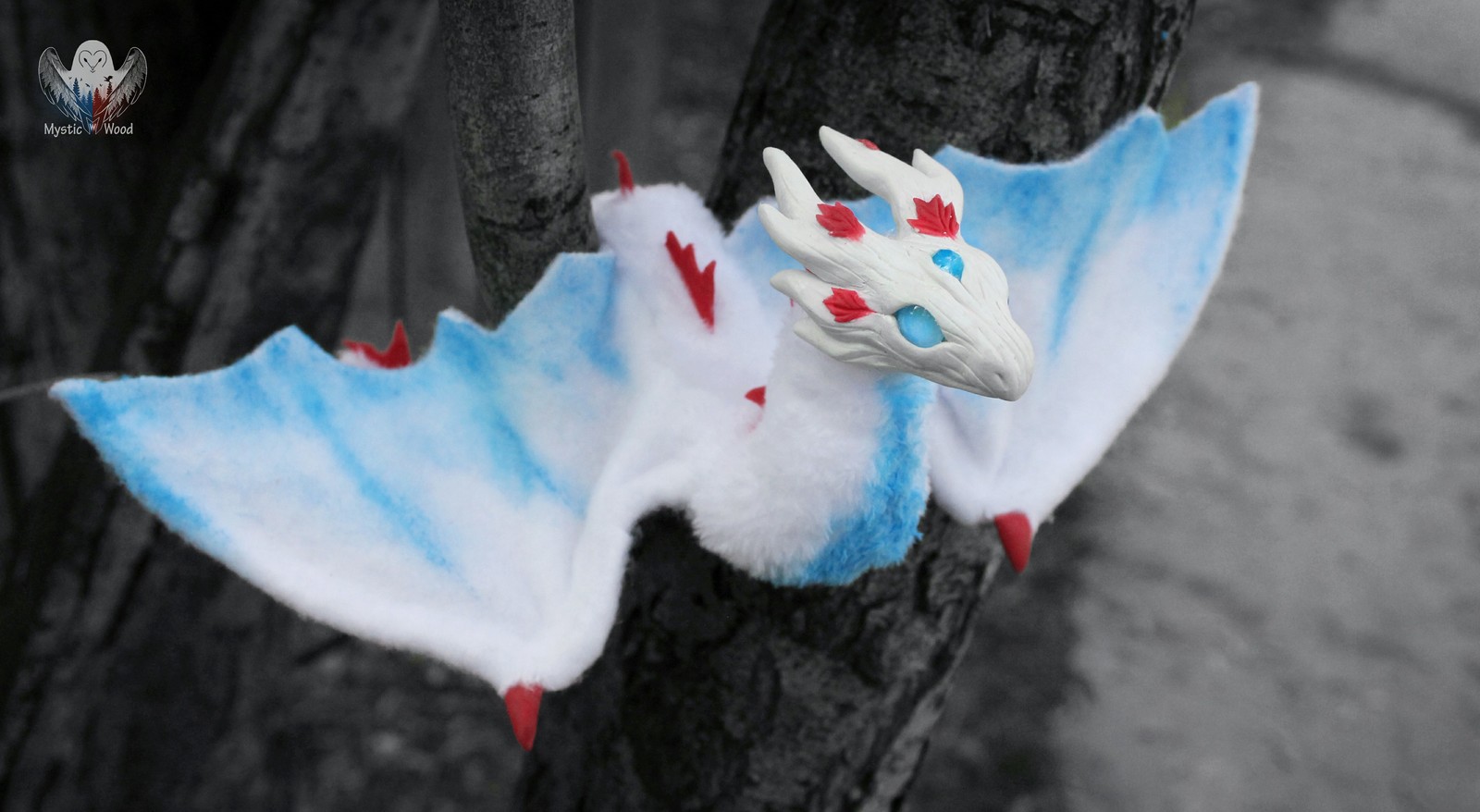 Northern Guardian of the Weirwood - My, The Dragon, Amphipter, Game of Thrones, Chardrevo, Handmade, Needlework without process, Polymer clay, Longpost