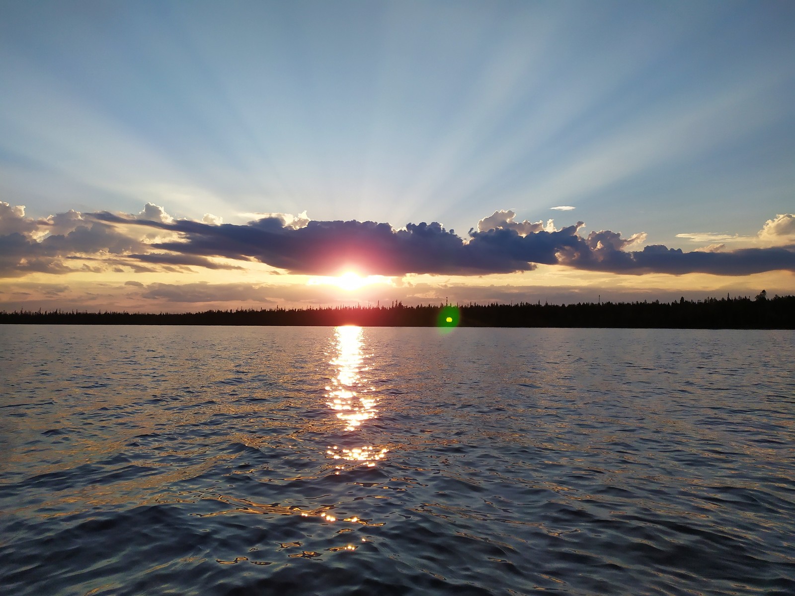 sunset in the clouds - My, The photo, Landscape, Sunset, Sky