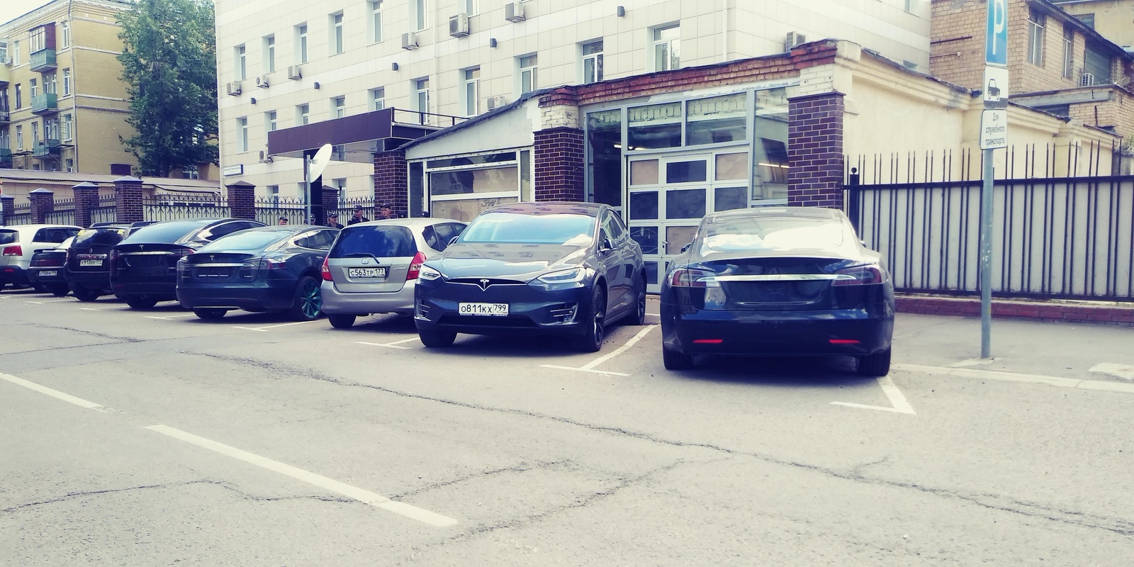 Police Security Department. - Moscow, Police, Tesla, Fake