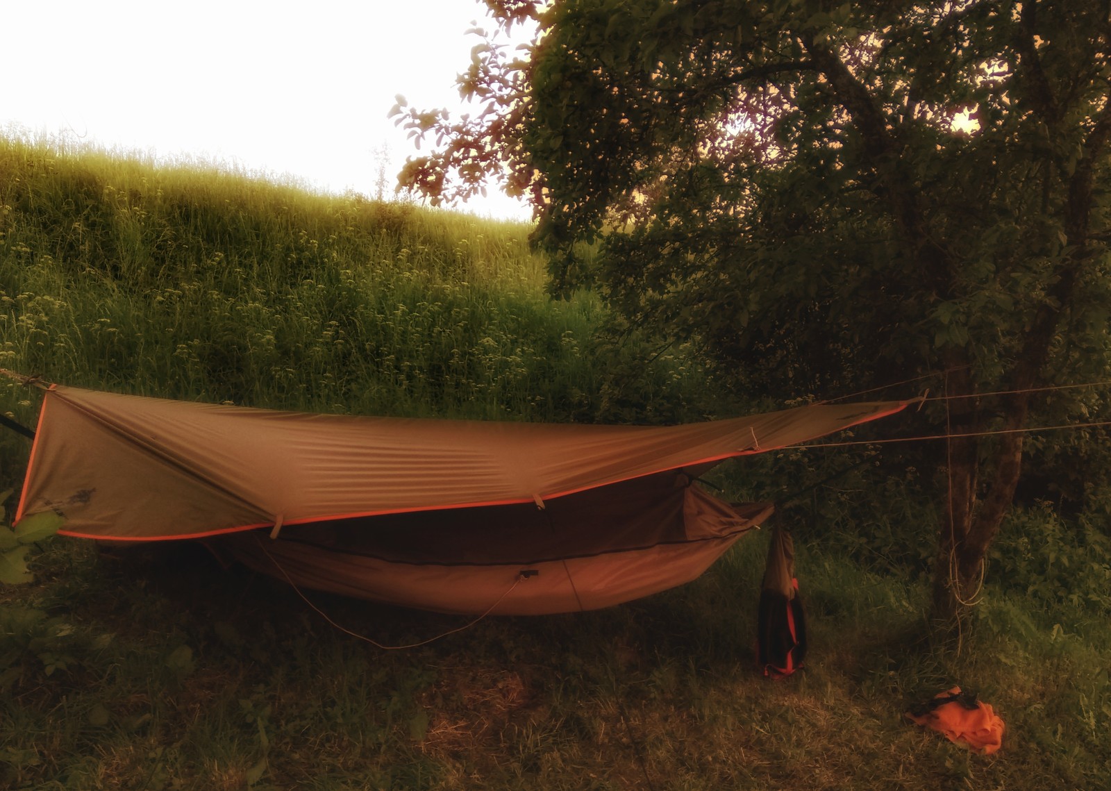 Can't share this photo - My, Hammock, Evening, Village, Nature