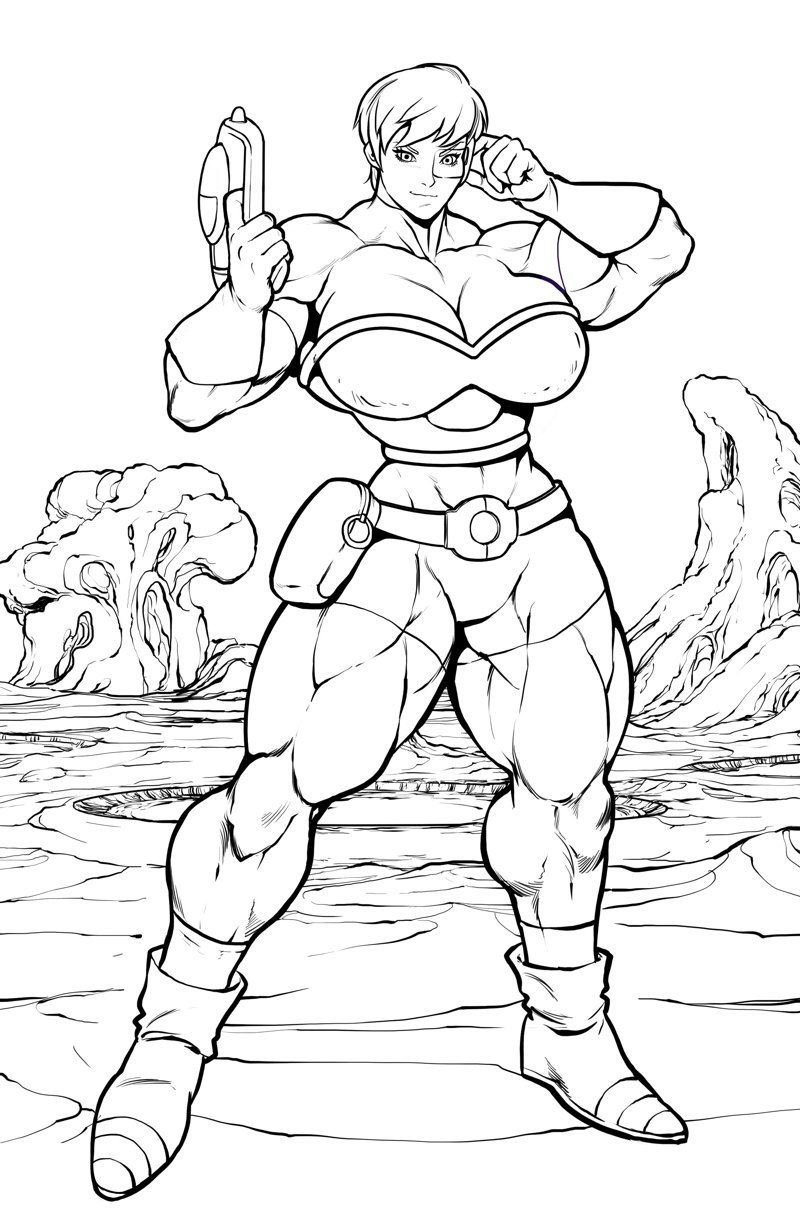 Buff Cheelai - R2roh, Art, Strong girl, Sleep-Sleep, Dragon ball, Chirai, Anime, Longpost