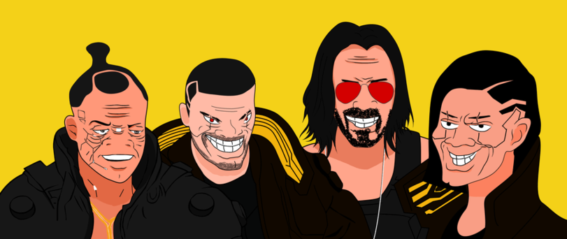 Me and the boys are looking forward to 2020. - Cyberpunk 2077, Me and the boys, Memes, Games, Keanu Reeves, Johnny Silverhand