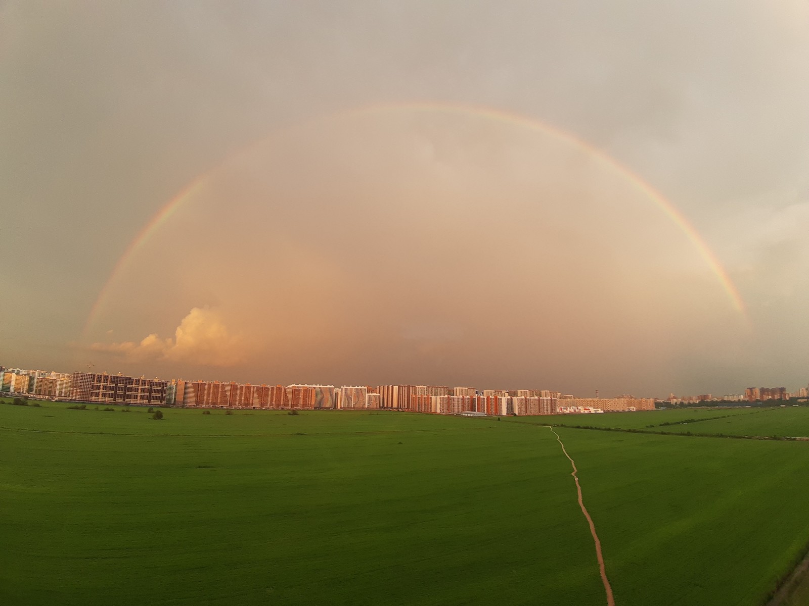 Under the hood... - My, Rainbow, Devyatkino, Village Bugry