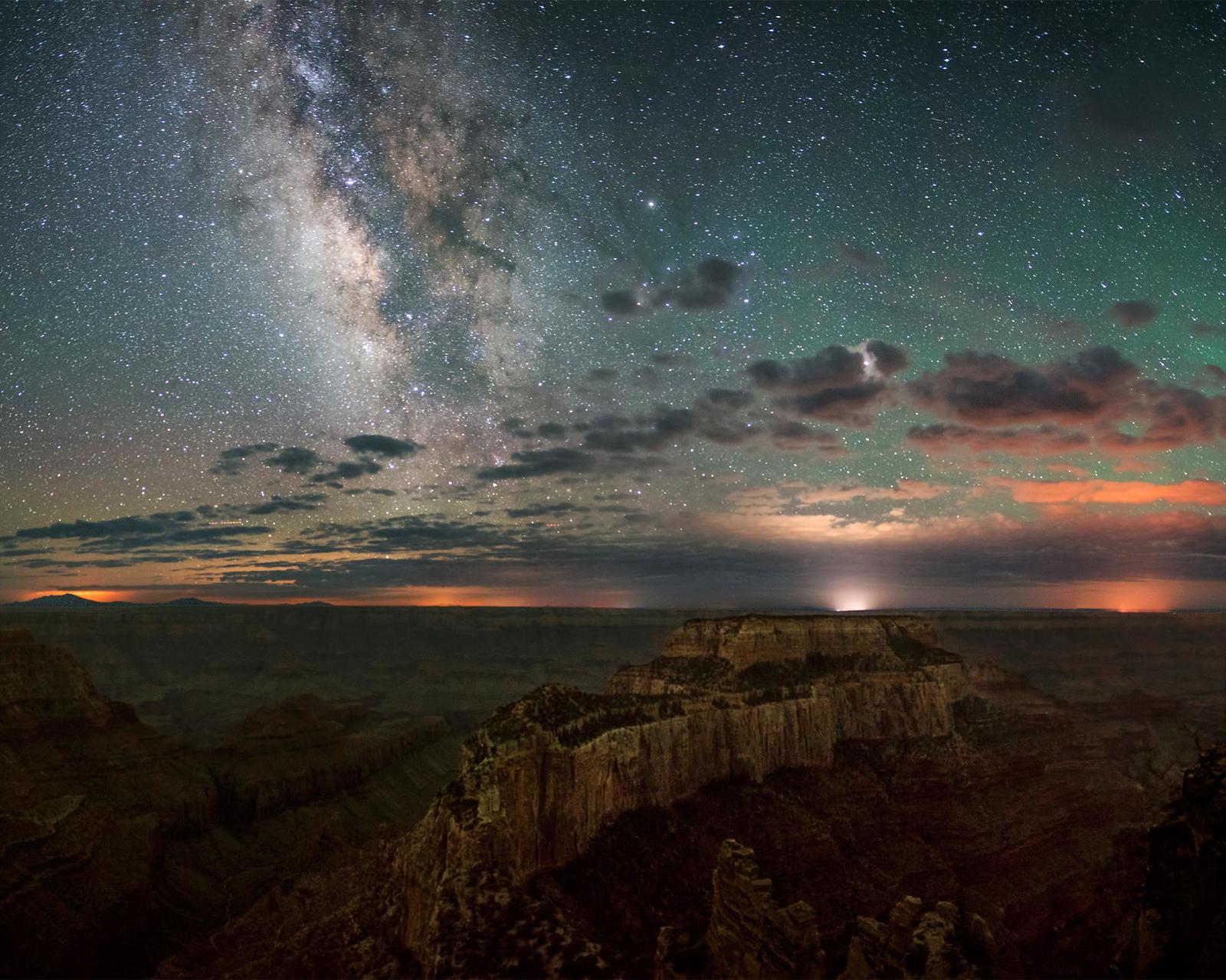 Grand Canyon National Park - Nature, beauty of nature, USA, Sky, Stars, Landscape, Stars