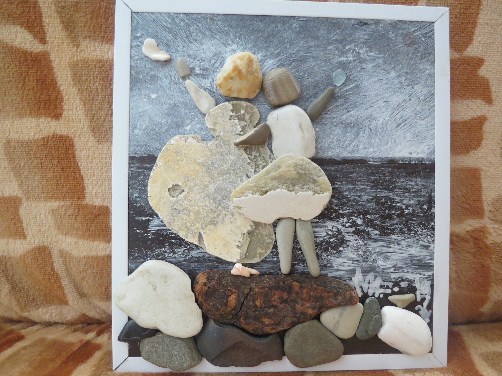 Stone life 3 - My, Pebbles, Painting, Junior Academy of Artists, Beginner artist, Natural stones, Longpost