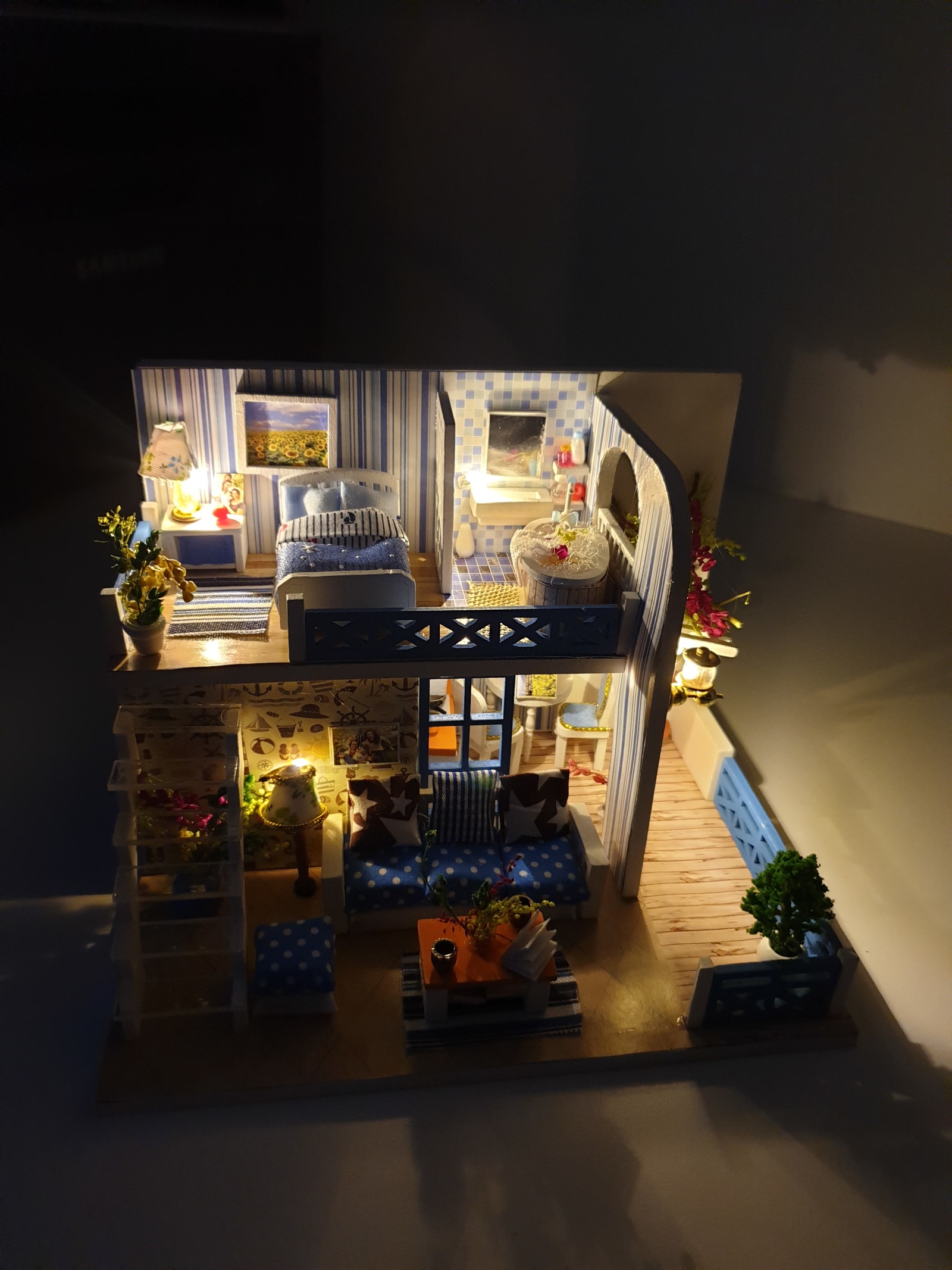 Roombox, miniature house, process - My, Roombox, Miniature, Longpost