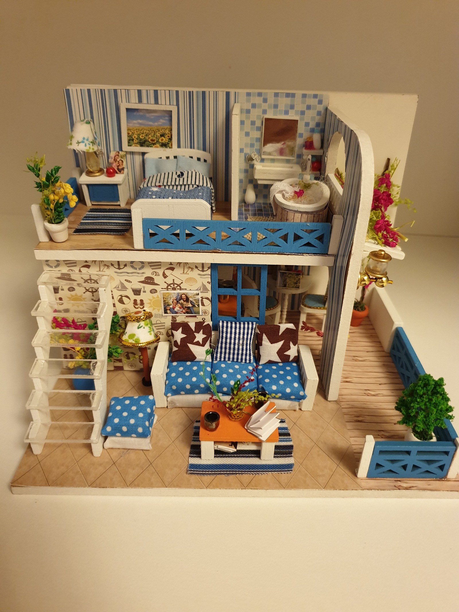 Roombox, miniature house, process - My, Roombox, Miniature, Longpost