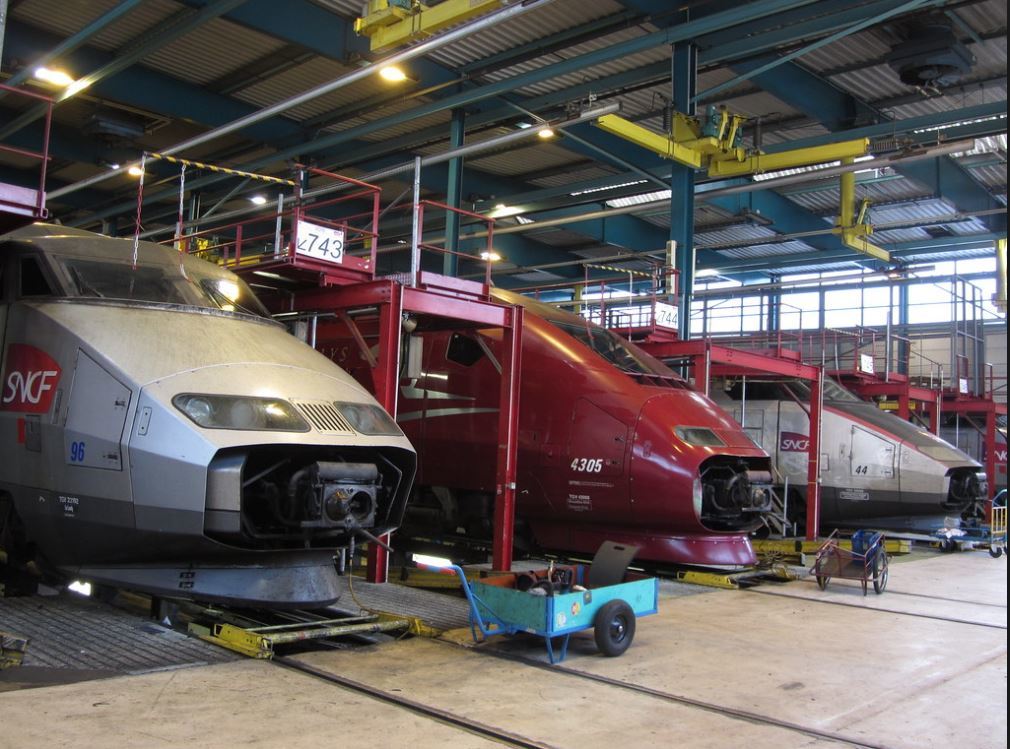 TGV. - Railway, Tgv, High-speed electric train, Longpost, France, Train