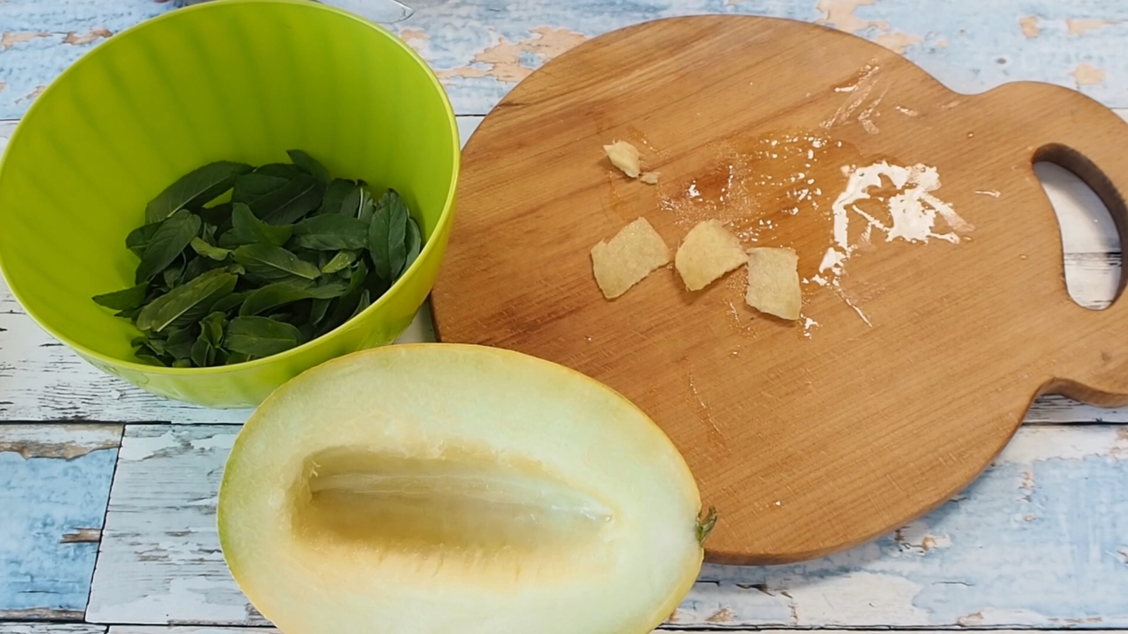 Another blender lemonade. - My, Lemonade, Lemon, Melon, Ginger, Mint, Sugar, Vitaliy Zhushchiy, Longpost, Cooking