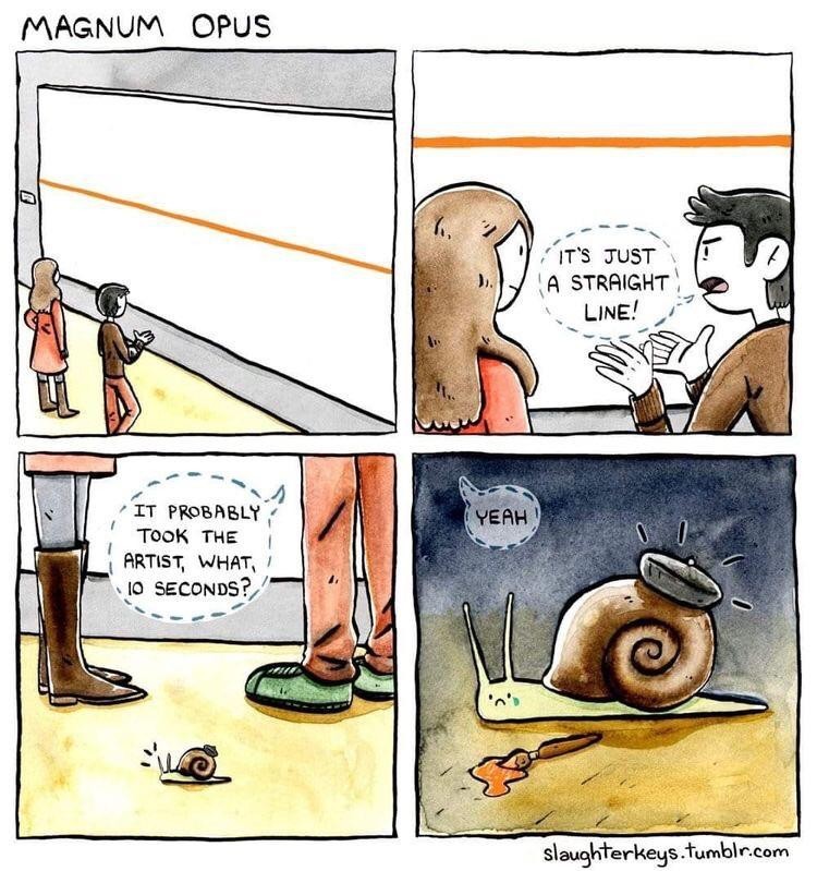 An underrated art form - Comics, Painting, Snail, Reddit, Slaughterkeys