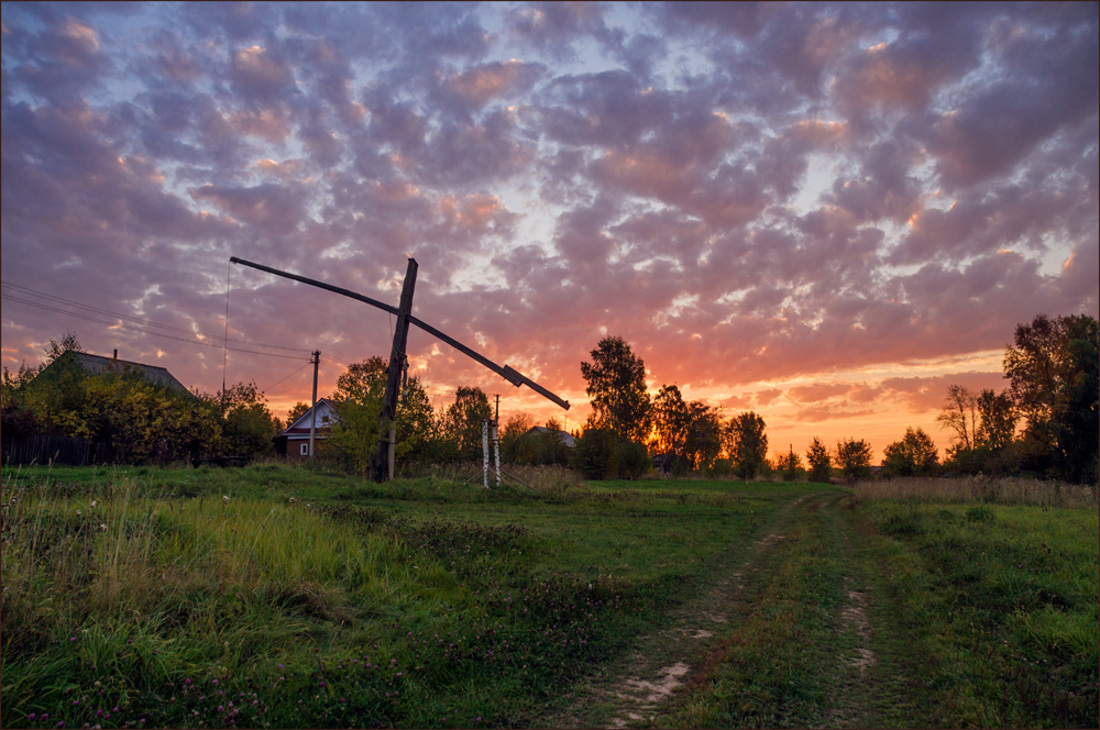 Summer evening in the village - Russia, Village, Nature, The photo, Summer, Longpost