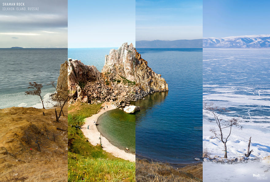 Four seasons in one photo. - The photo, Travels, Longpost, Seasons