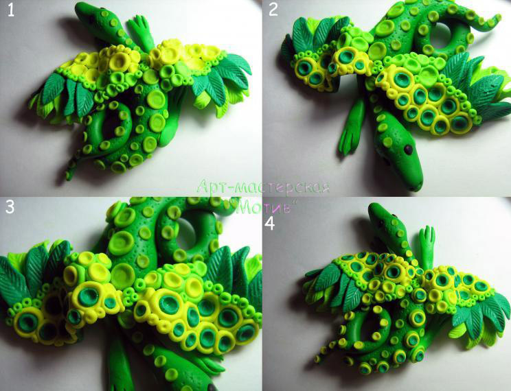 Modeling master class: polymer clay dragon - My, The Dragon, Polymer clay, Лепка, Needlework, Needlework with process, Needlemen, Longpost