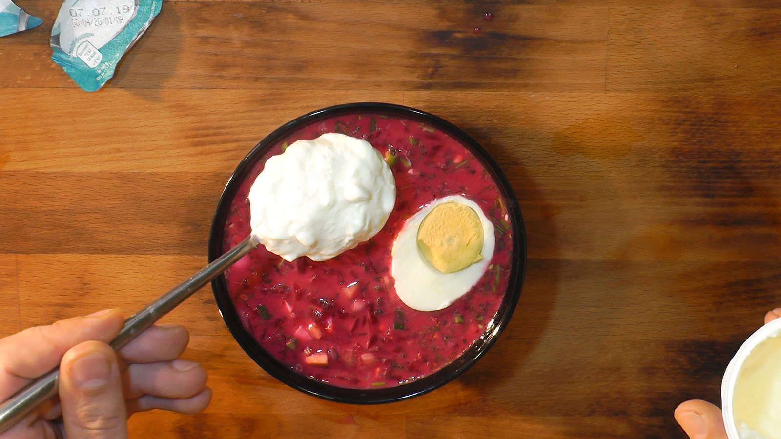 Cold Lithuanian borscht (shaltibarschai) - My, Food, Borsch, Okroshka, Cooking, Yummy, Soup, A restaurant, Recipe, Longpost