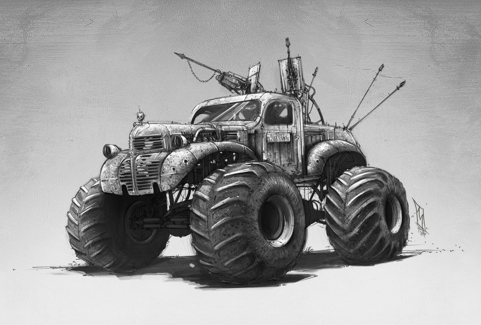 Mad Max: Fury Road. - Art, Fan art, Longpost, Images, Video, Music, Crazy Max, Post apocalypse, , Junkie XL