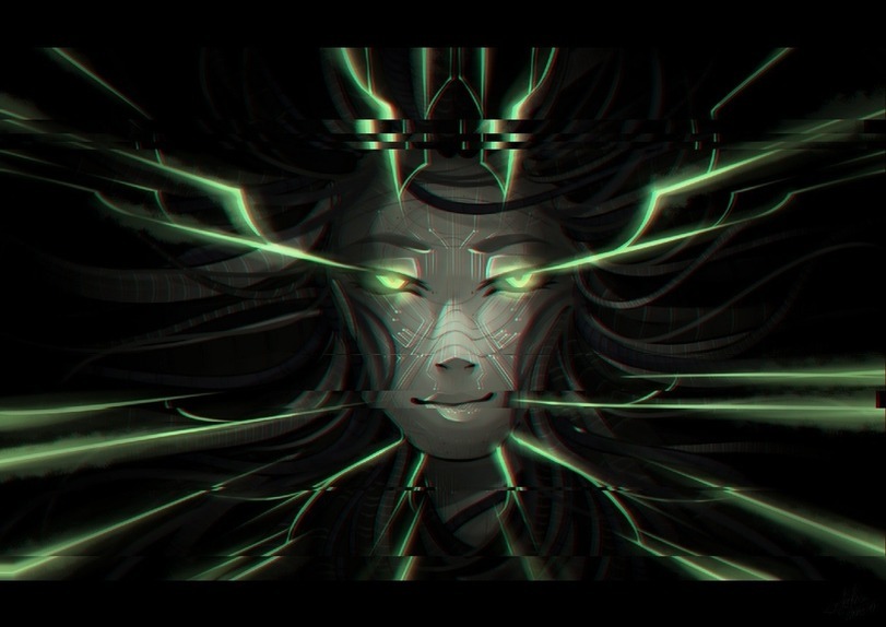 Шодан - Shodan, System Shock, Игры, Арт