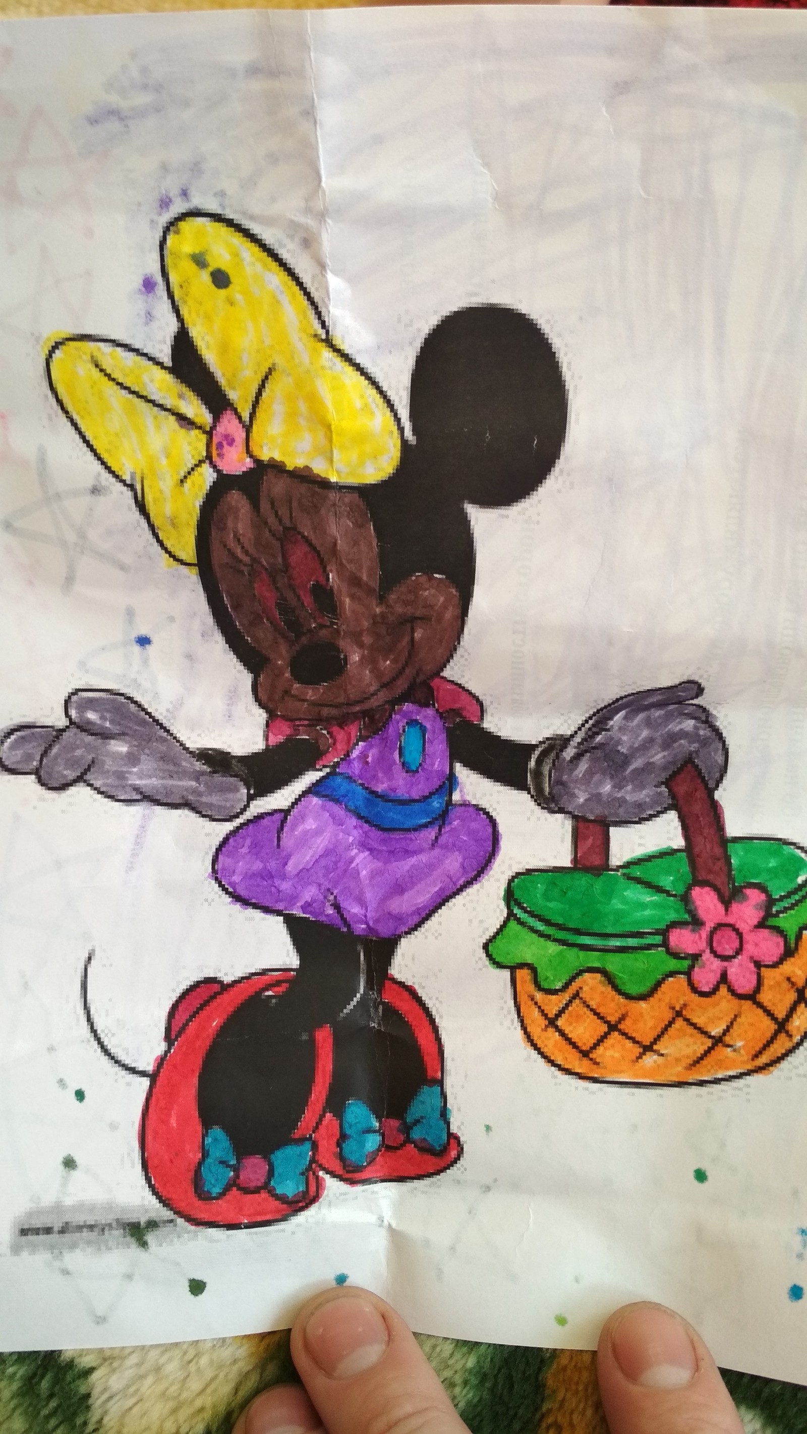 Docha drew - My, Children's drawings, Minnie Mouse