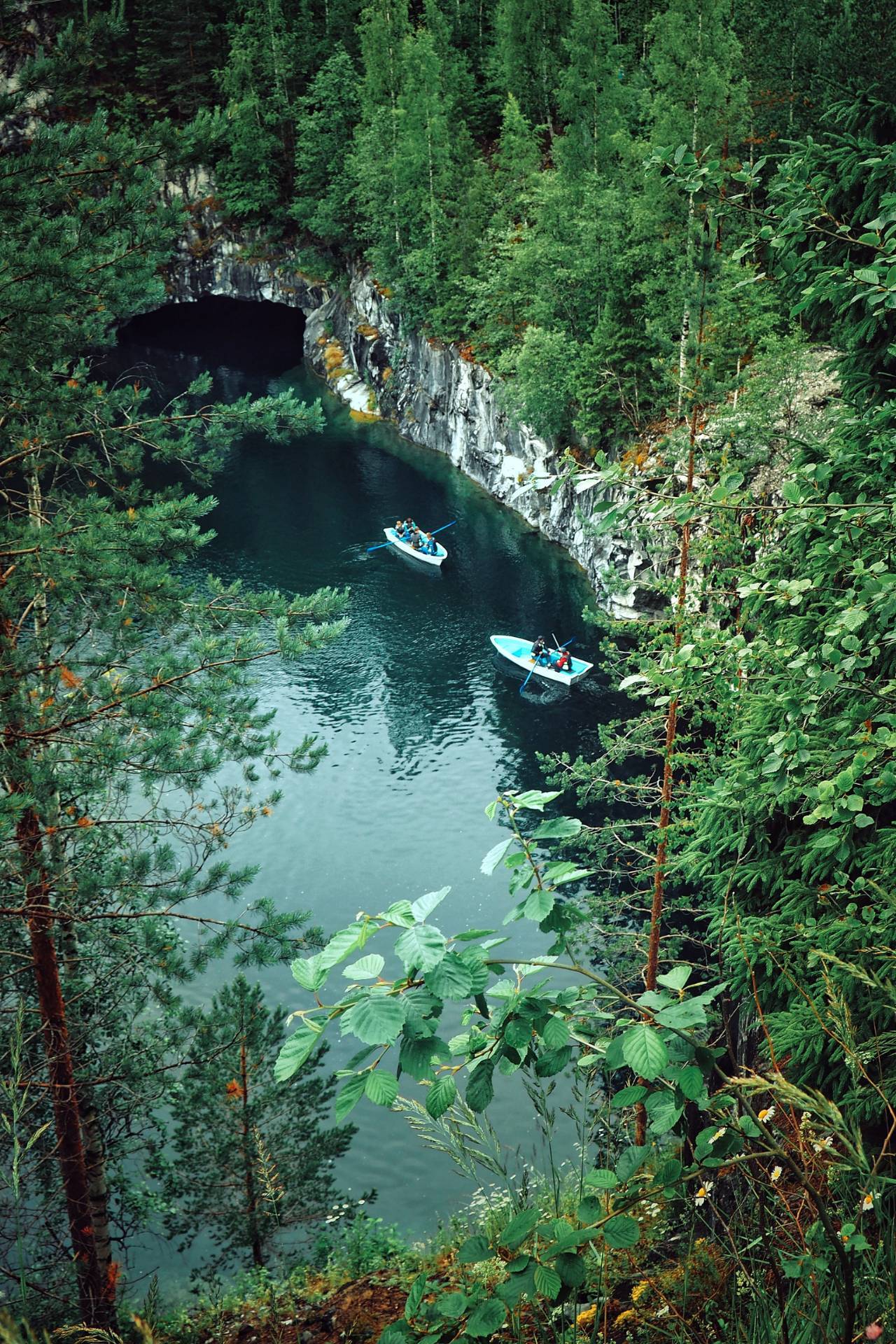 Ruskeala - marble quarry in Karelia - My, The photo, Ruskeala, Landscape, Travel across Russia, Olympus, Карелия