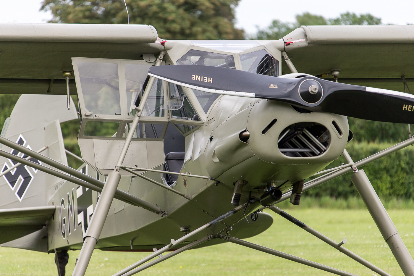 Stork at the air show in Shuttleworth. Fieseler Fi 156 Storch - Germany, The Second World War, , Airshow, Longpost