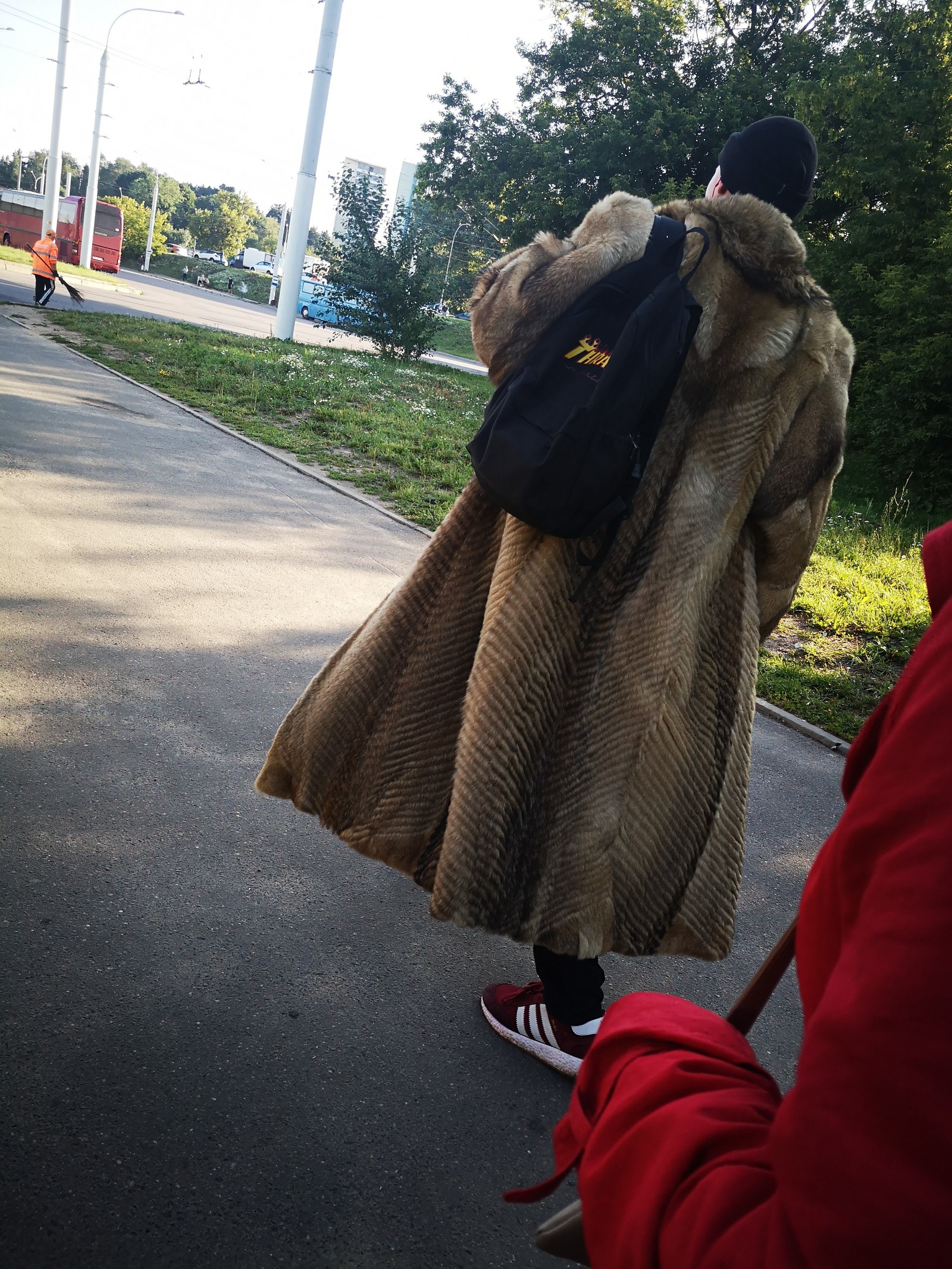 When the mother allowed to keep the change for herself) (Minsk) - My, Fur coat, Republic of Belarus, Minsk, Fashion, Longpost