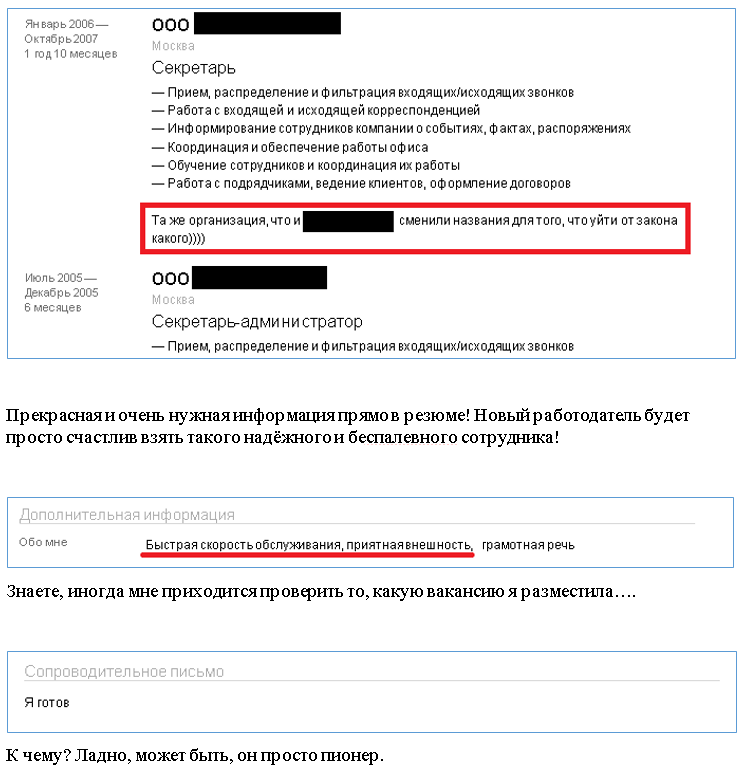 What and how NOT to write in your resume - My, Longpost, Human Resources Department, Recruitment, Summary, A selection