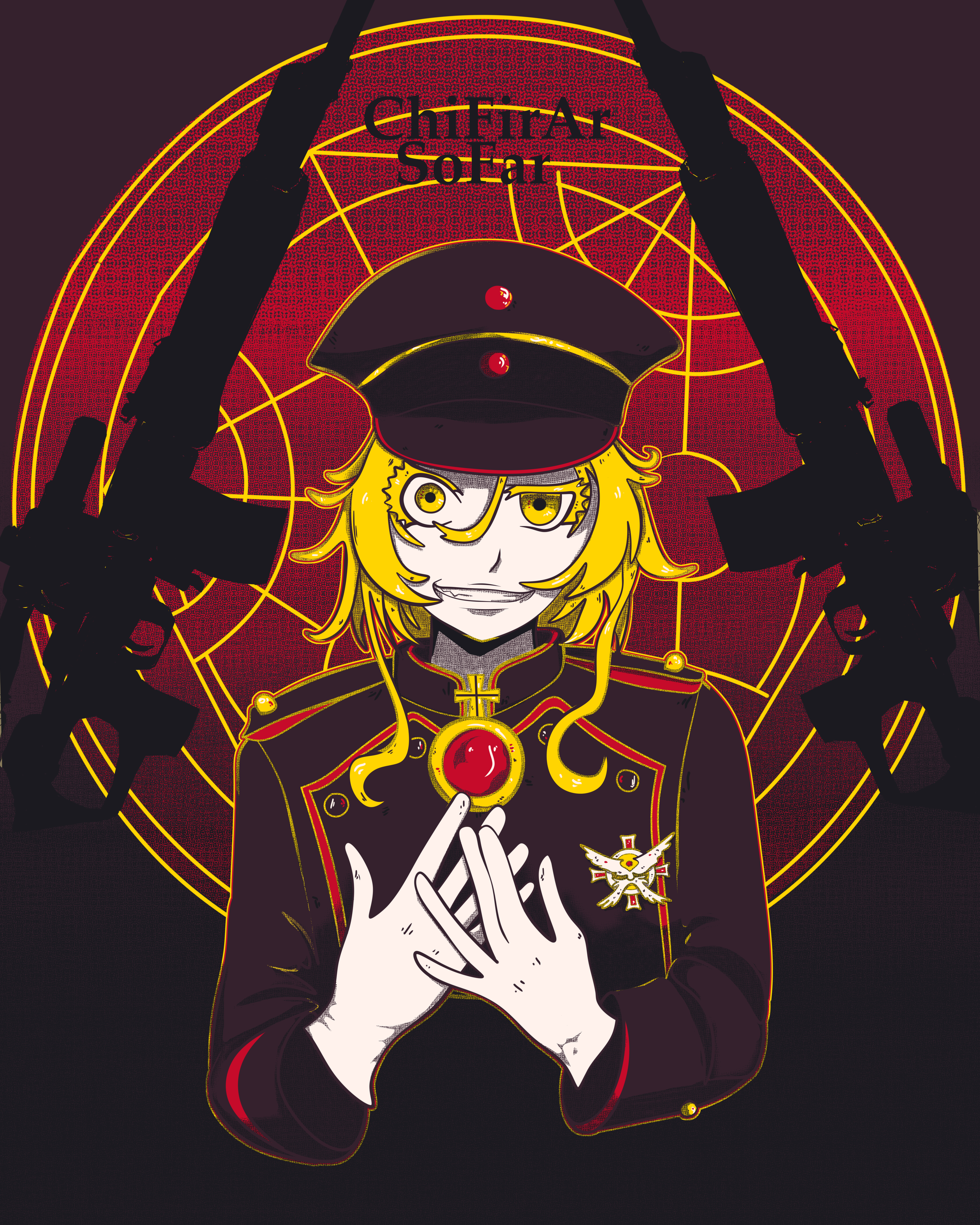 Таня воплощение зла - Моё, Saga of Tanya the Evil, Аниме, Арт, Девушки, Youjo Senki