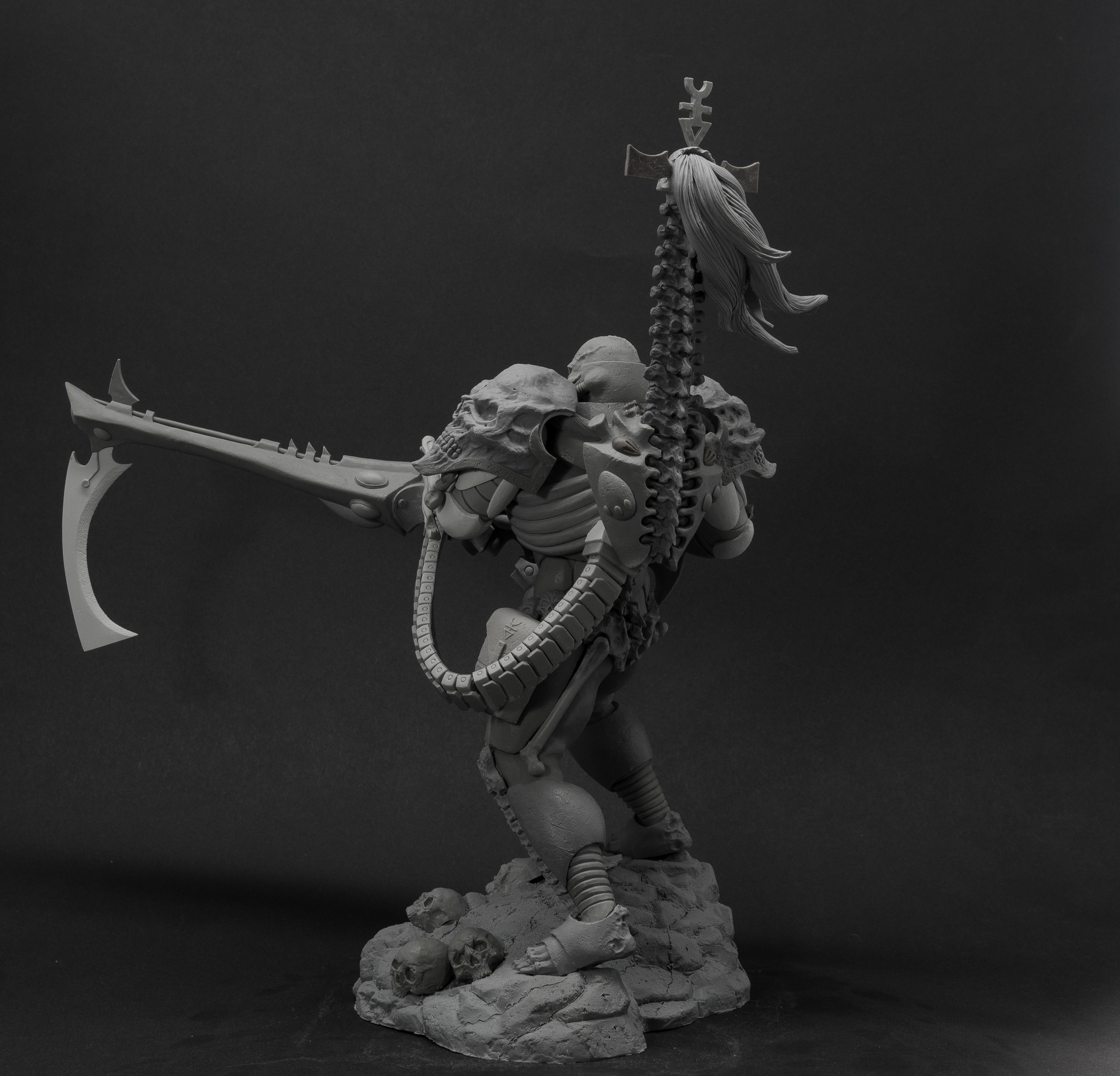 Maugan Ra. - My, Warhammer 40k, Warhammer, Polymer clay, Sculpture, With your own hands, Models, Hobby, Longpost