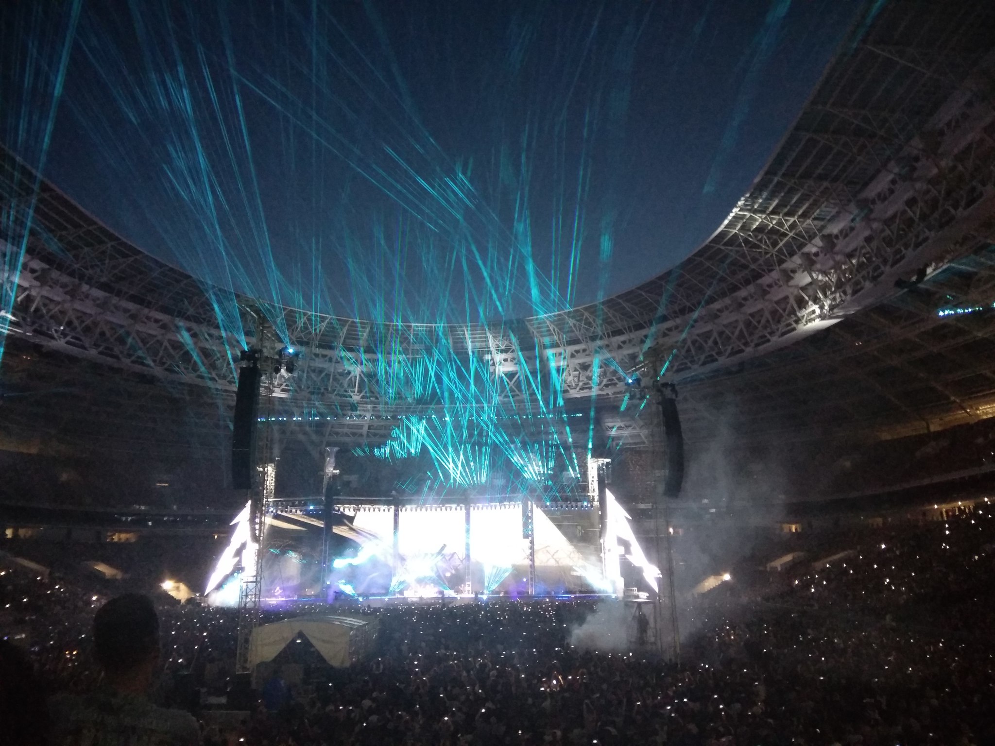 Broom in a puddle - My, Luzhniki, Metallica, Concert, Longpost