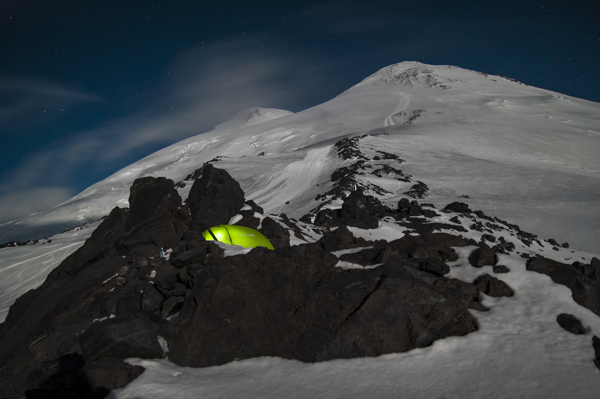 Sleeping Elbrus - My, The mountains, Hike, Elbrus, Mountain tourism, Mountaineering, Text, Nature, Garbage