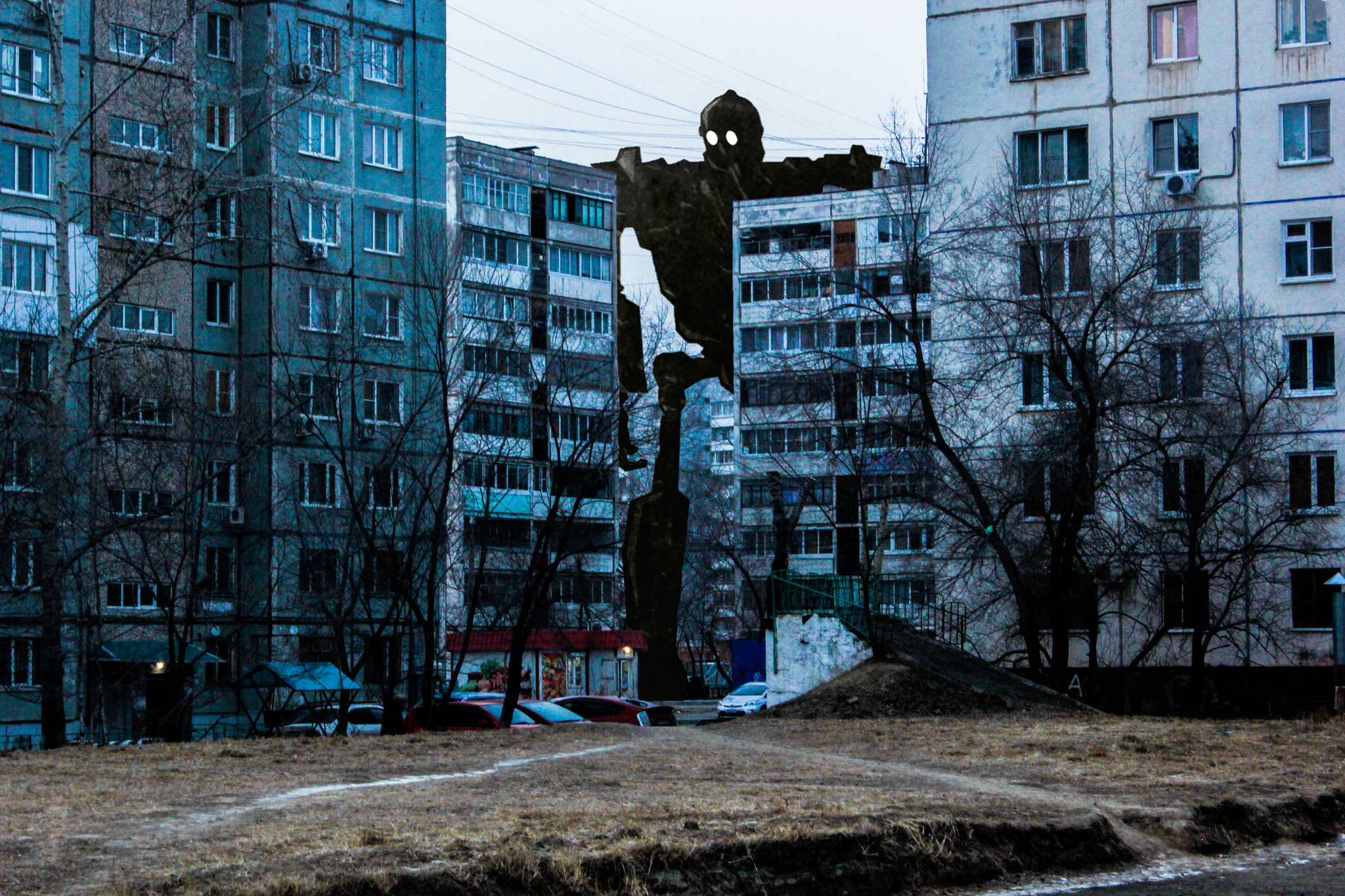 A typical yard - My, Steel giant, Canon, Photoshop, The photo