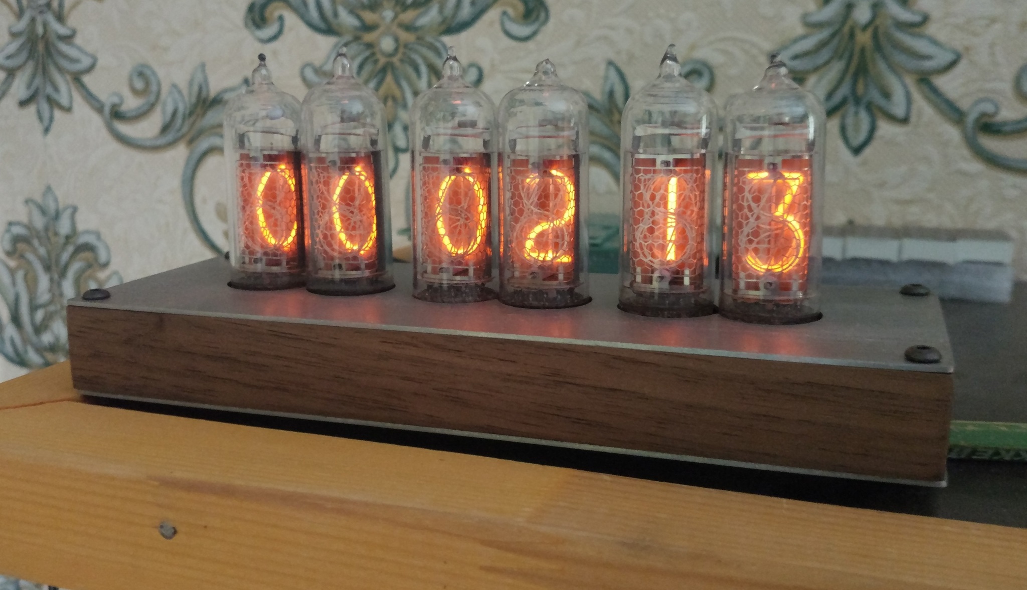 The evolution of my watch on 6 lamps IN-14 - My, With your own hands, Clock, Lamp clock, Nixie clock, Steampunk, Longpost