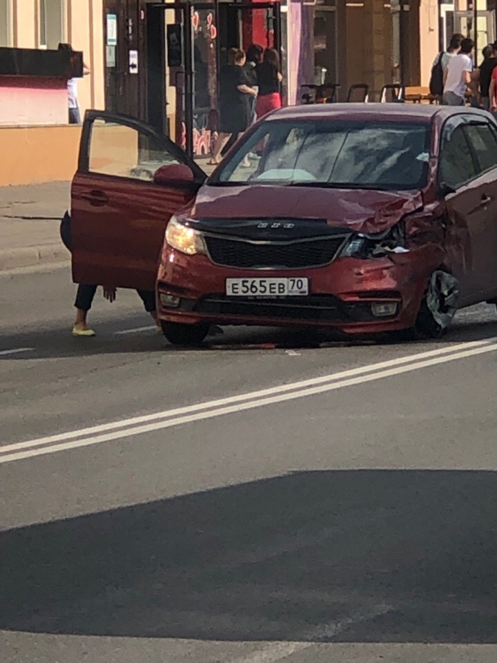 Accident in Tomsk 07/28/19 - Crash, Auto, Tomsk, Checkerboard, Video, Longpost, Negative