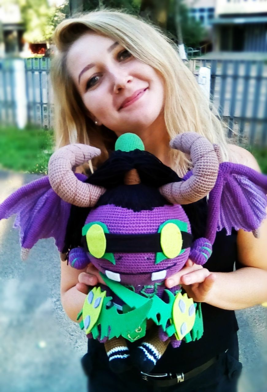 Illidan Stormrage/Murloc - My, Needlework without process, Knitted toys, Wow, World of warcraft, Longpost