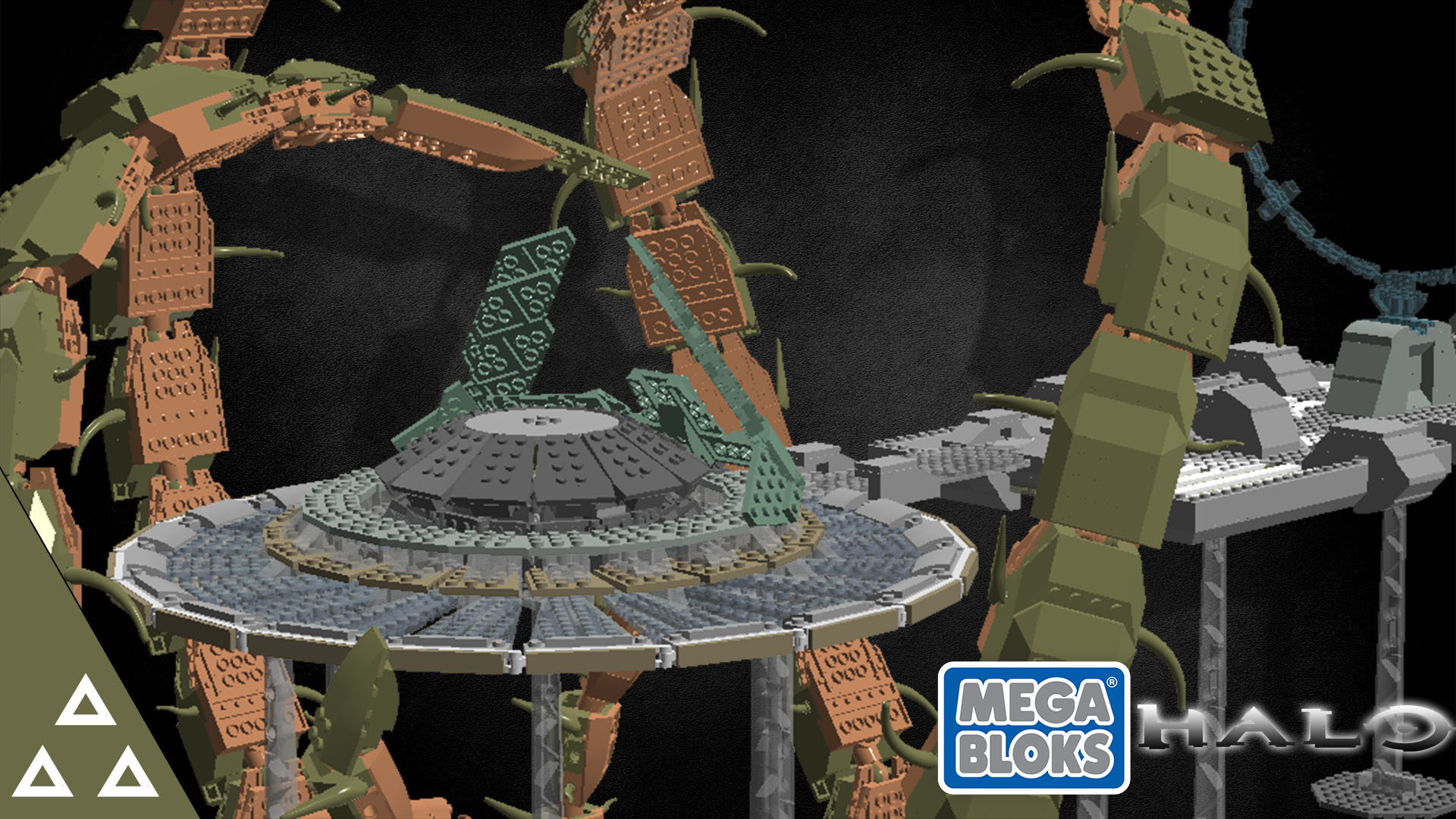 MegaBloks (Lego) Halo 3 Bridge (Bridge) - My, Lego, Megabloks, Halo, Halo Wars 2, Halo 3, Games, LEGO digital designer, , Longpost