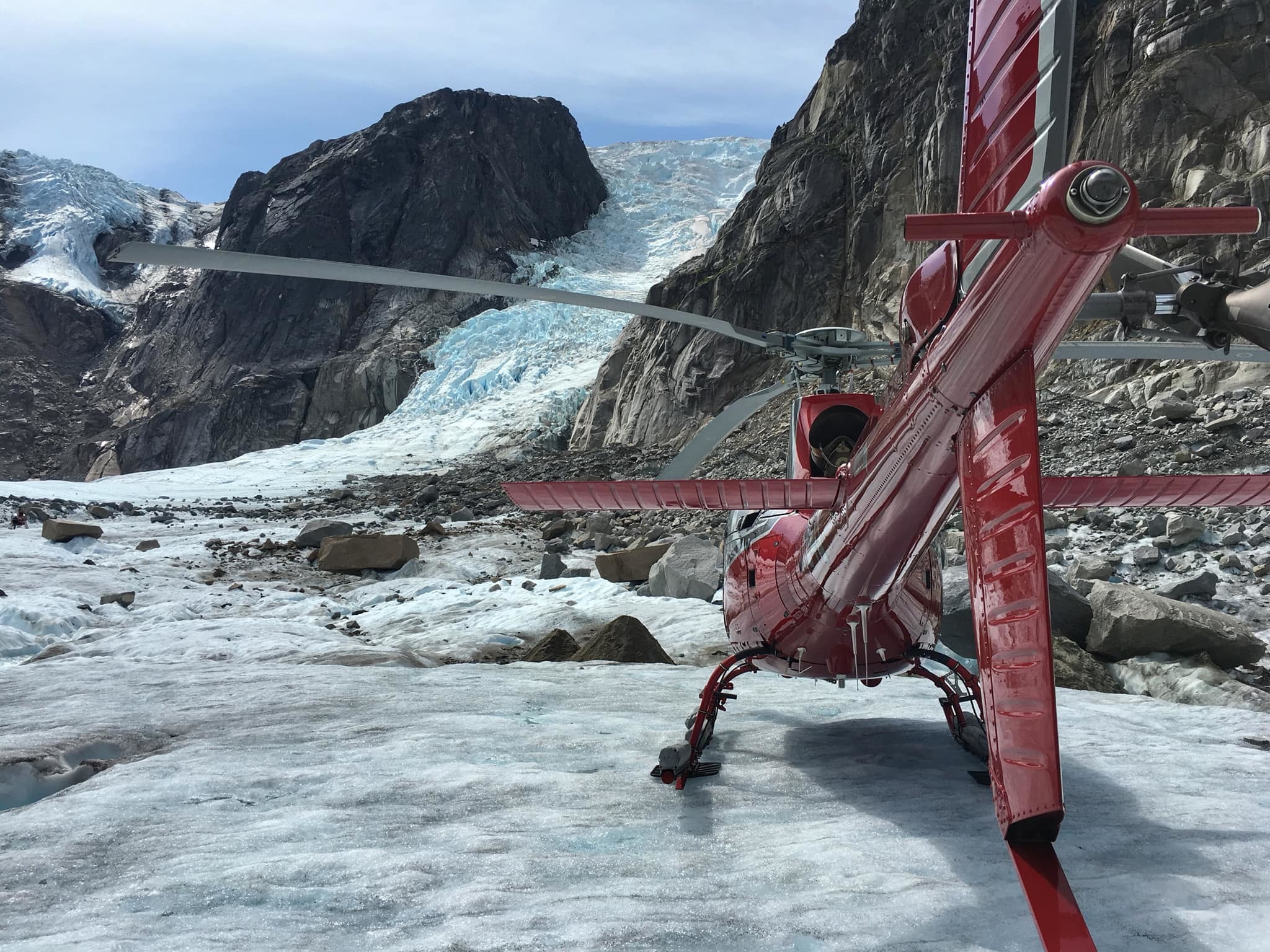 On the glacier - Helicopter, Aviation, Glacier, Beautiful, The photo