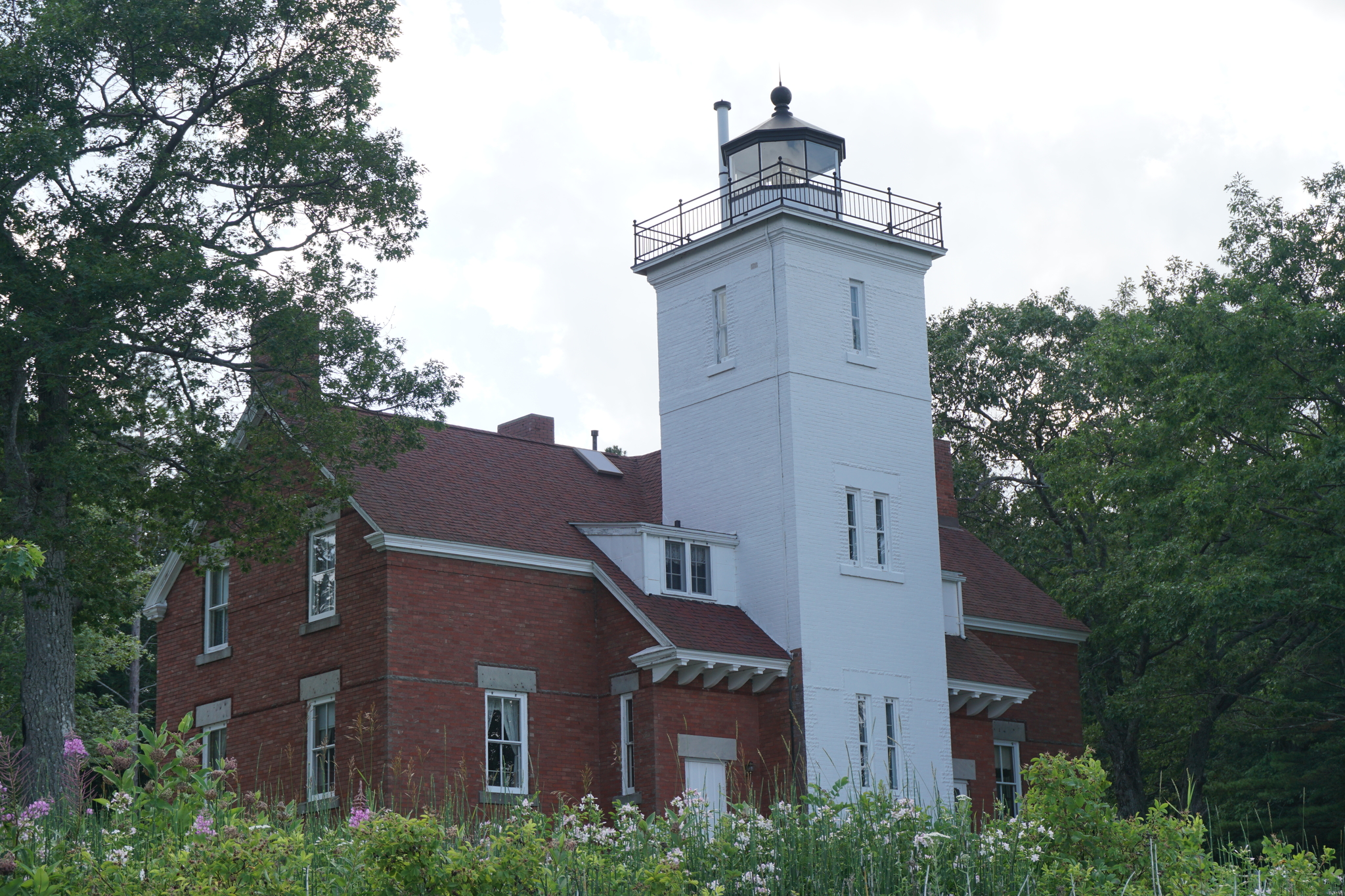 Old lighthouse on Lake Huron - My, America, USA, , Lighthouse, Michigan