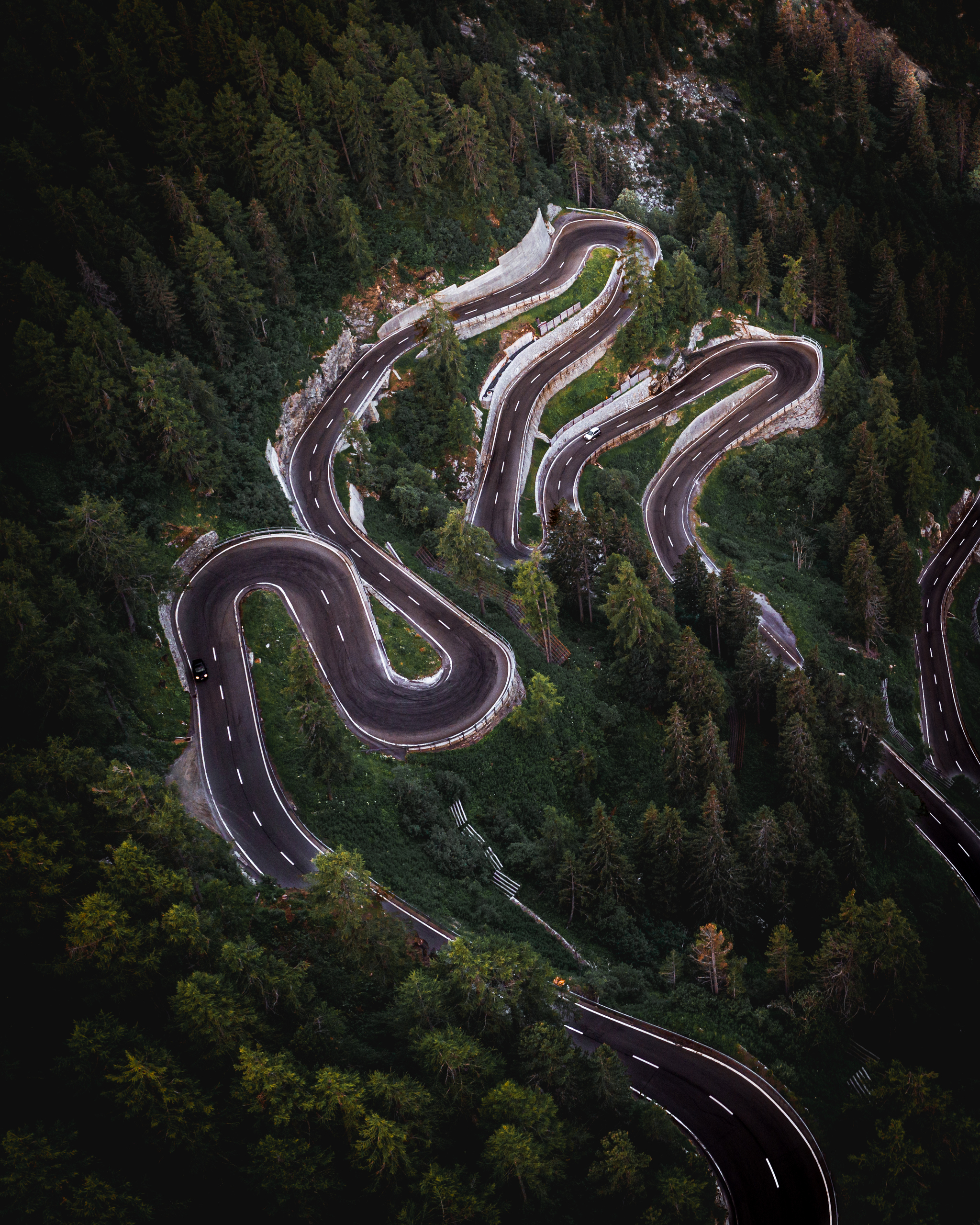 Switzerland, Maloja Pass - My, The photo, Travels, Switzerland, Road, The mountains, Drone, Quadcopter, Europe, Longpost