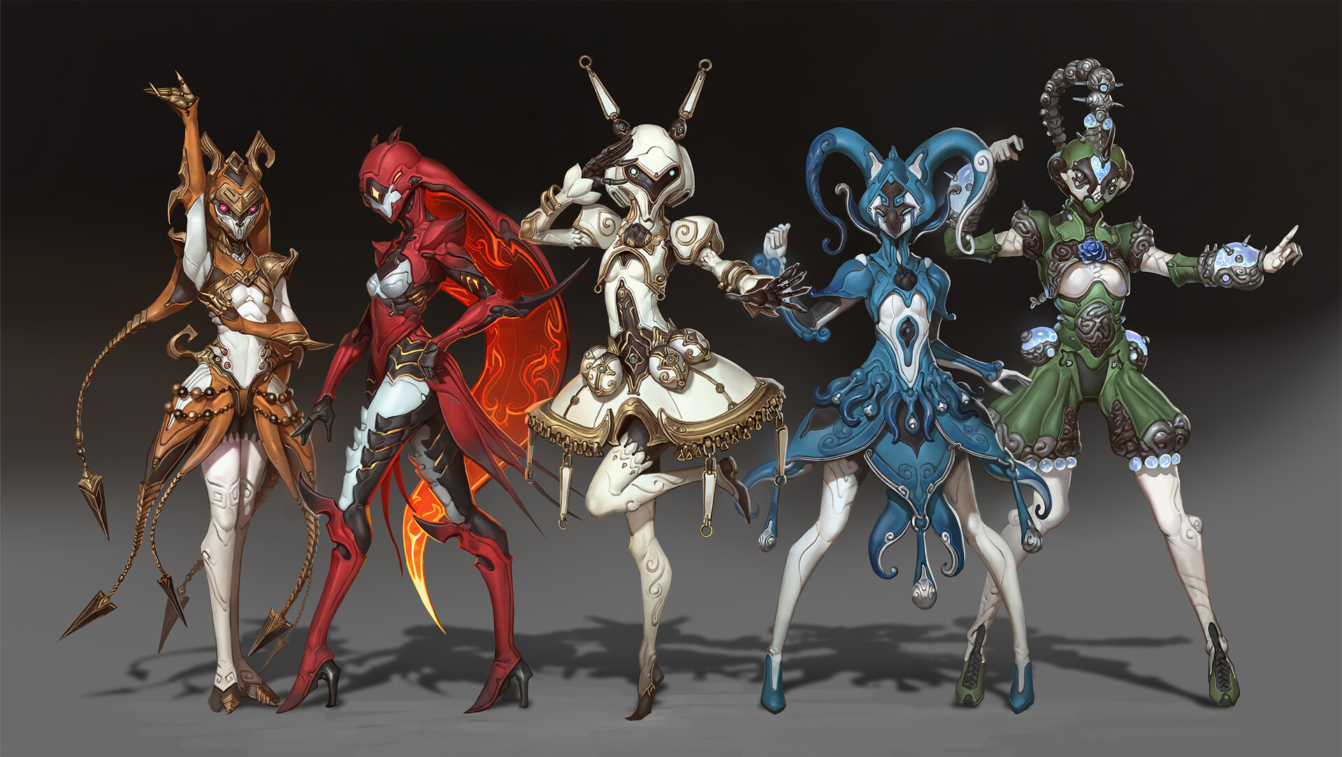 Magical Girl Frames - Artstation, Warframe, Games, Art, Fan art, Longpost, 