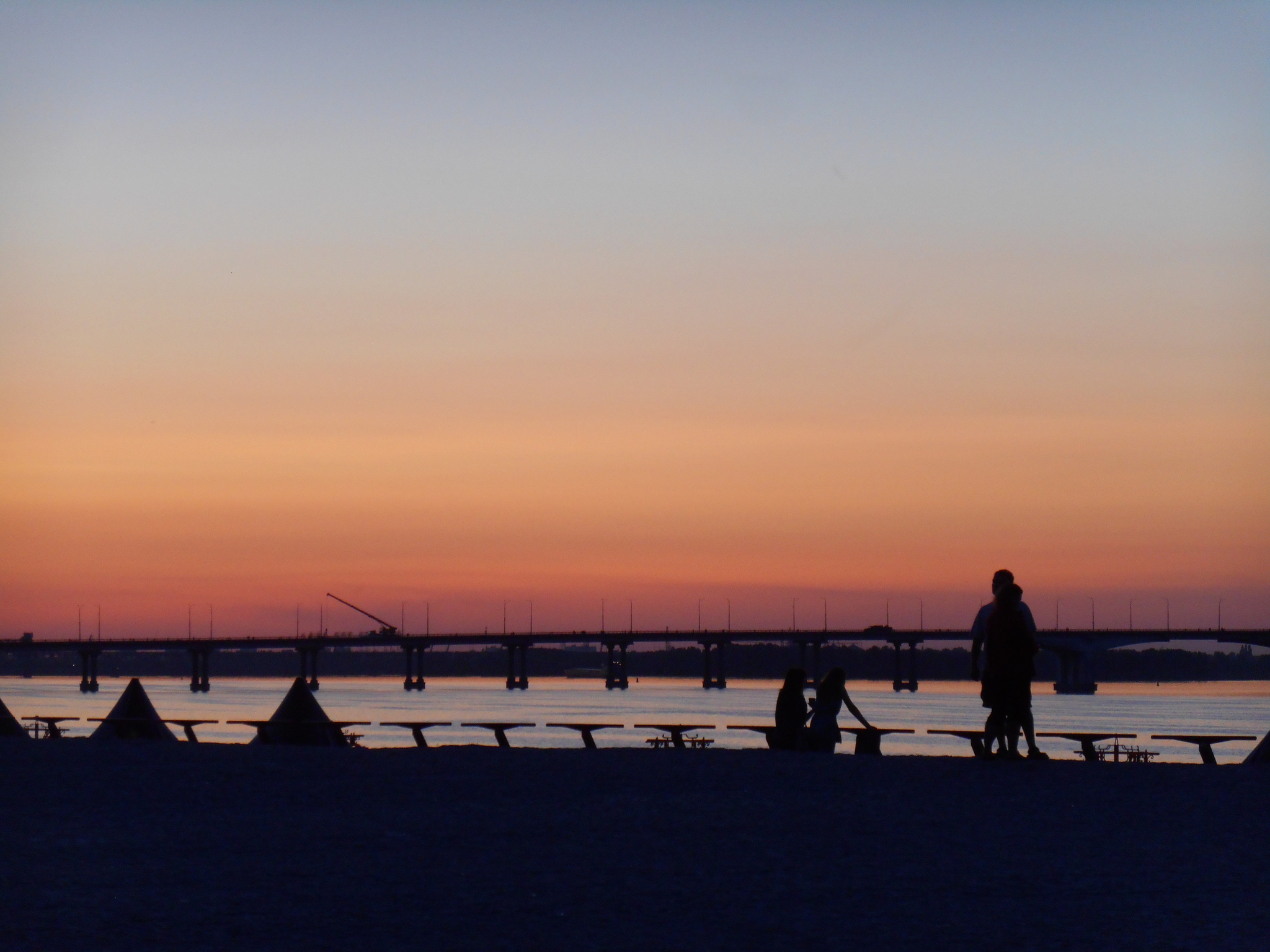 Dnieper - My, Sunset, River, Town, Longpost, Beginning photographer, No filters