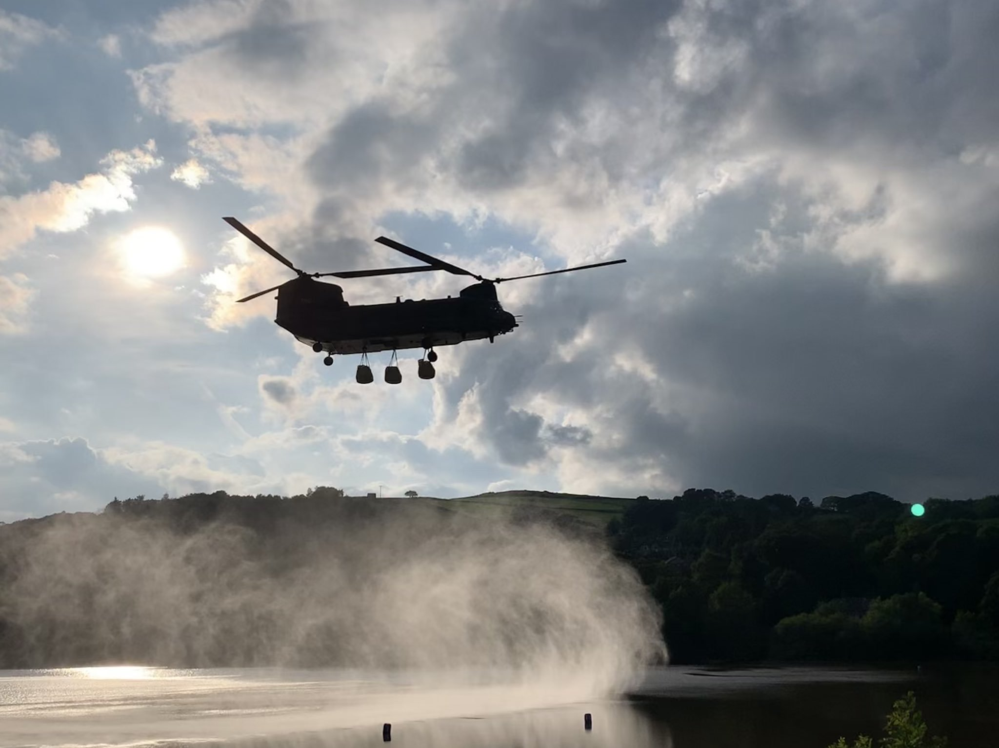 Chinook with bags - Helicopter, , Element, Longpost, Video, Boeing ch-47 Chinook