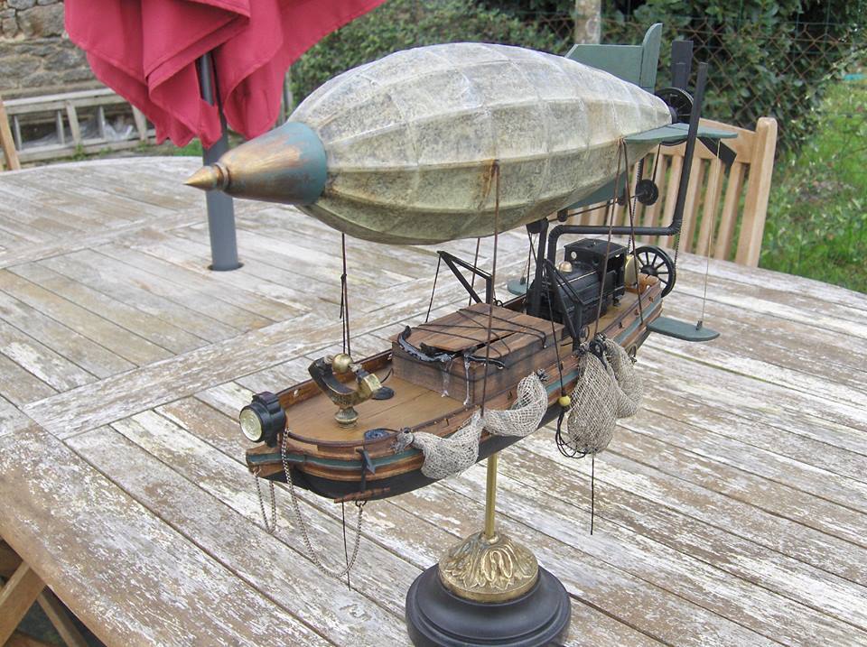 Airship. - Airship, Steampunk, Pirates, Creation, Fantasy, Longpost